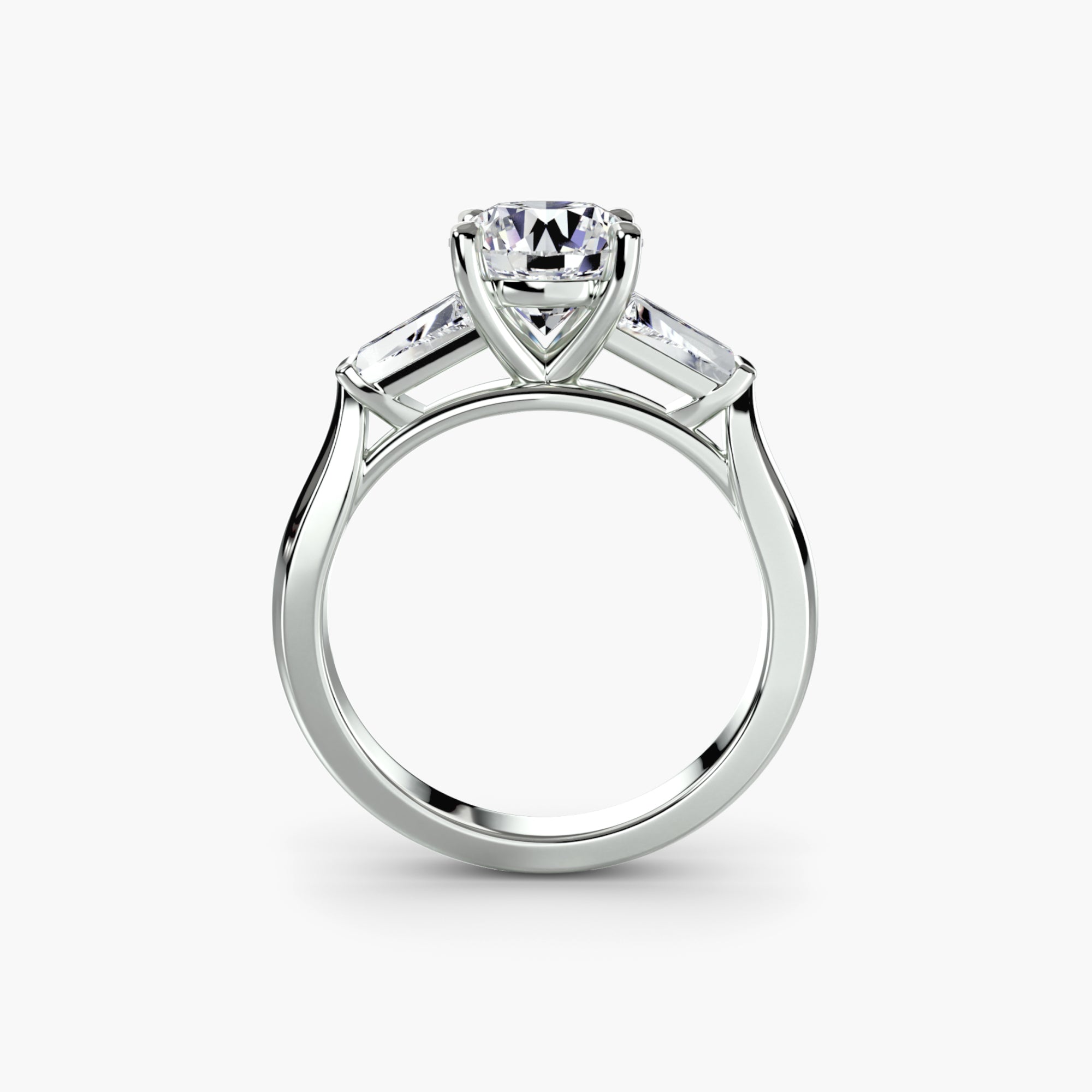 Linea Baguette Three-Stone Setting