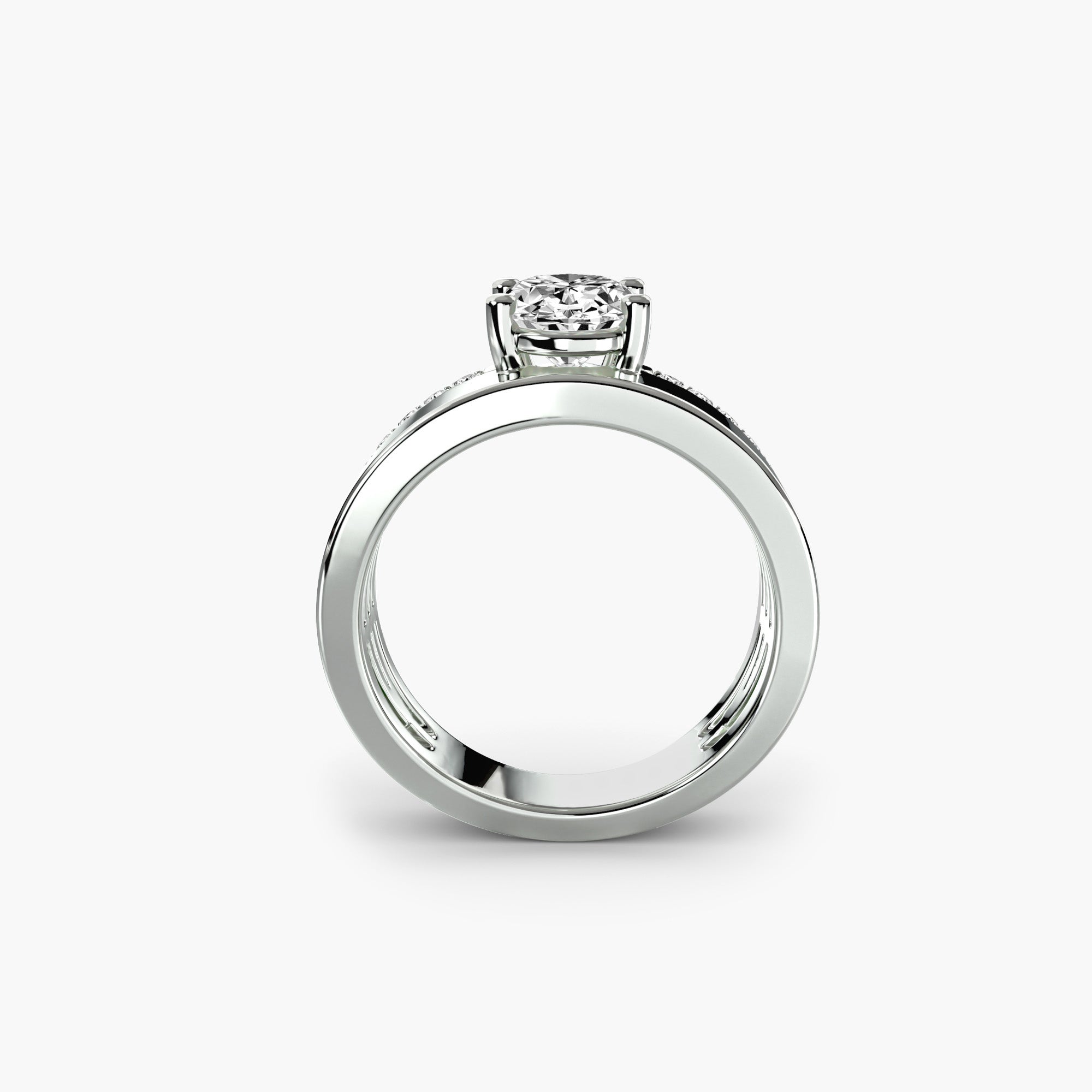 Strato Pavé Solitaire Setting
