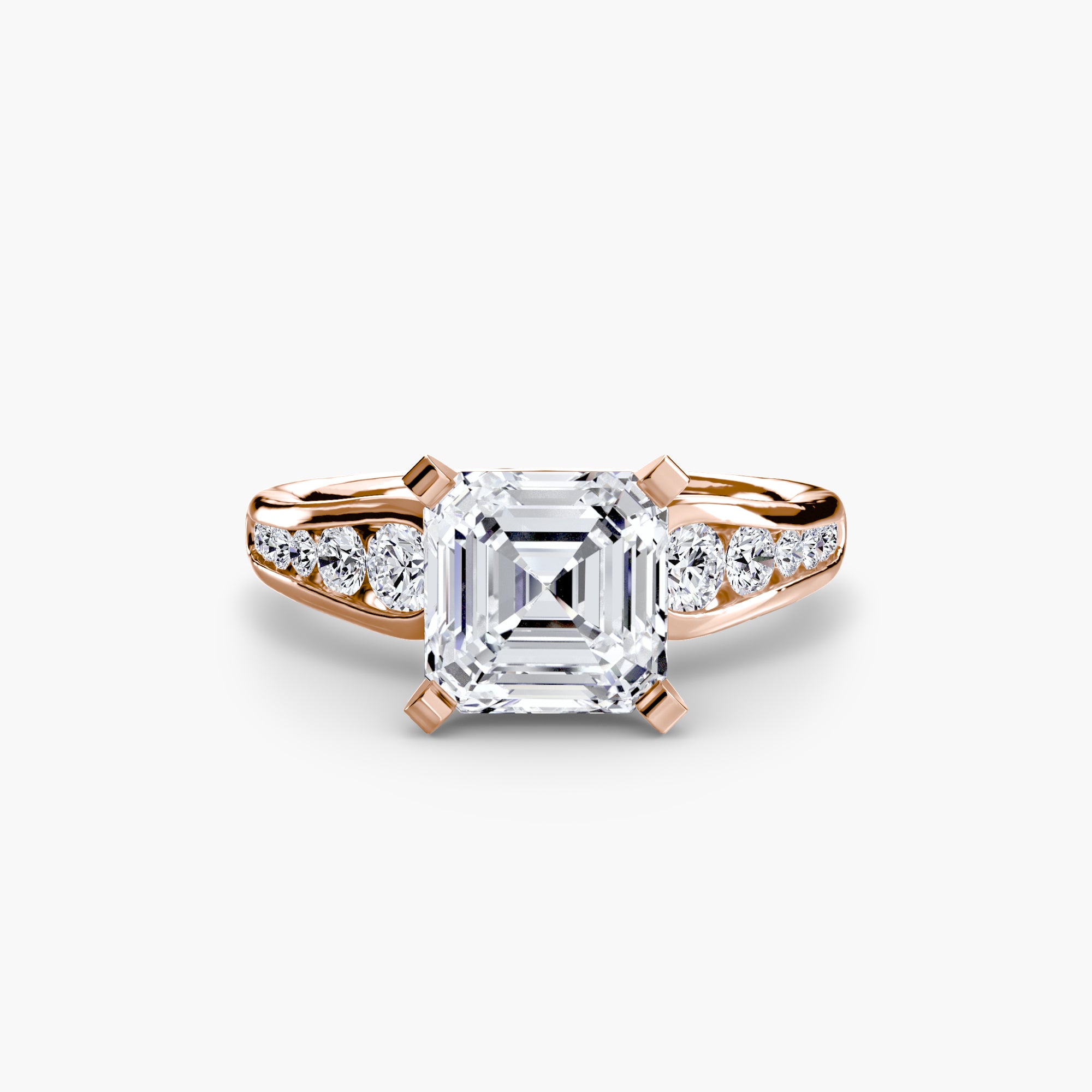 Aurea Pavé Solitaire Setting
