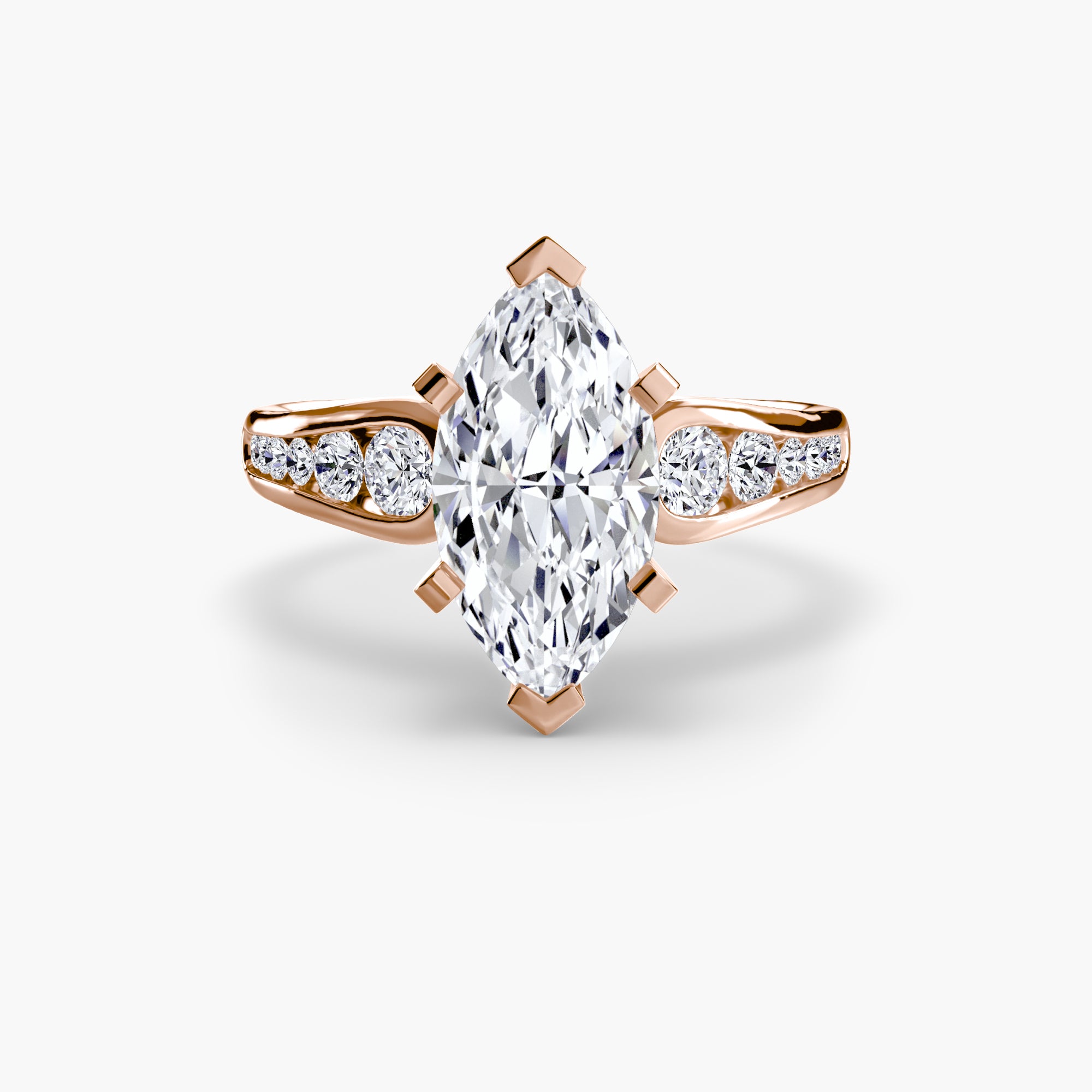 Aurea Pavé Solitaire Setting