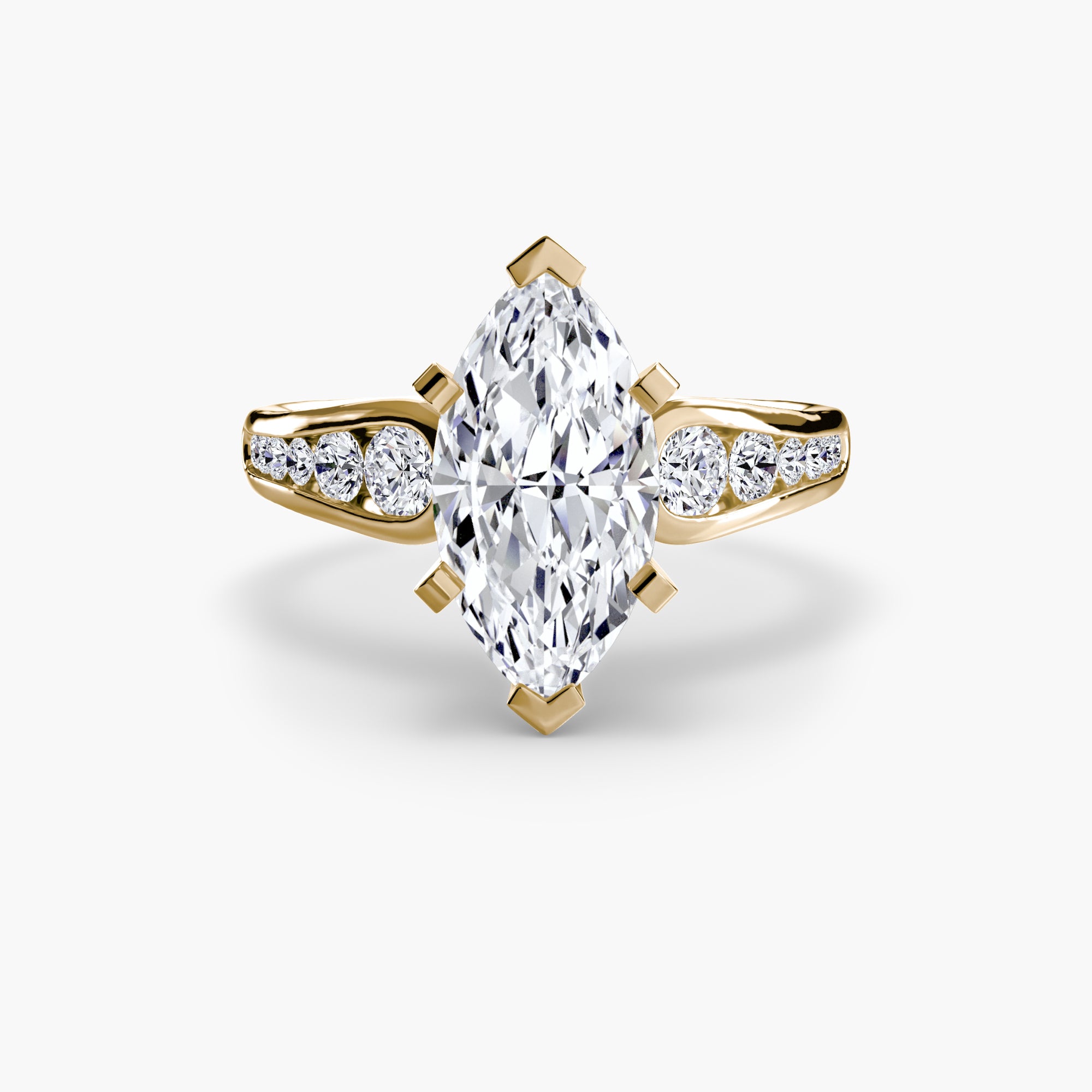 Aurea Pavé Solitaire Setting