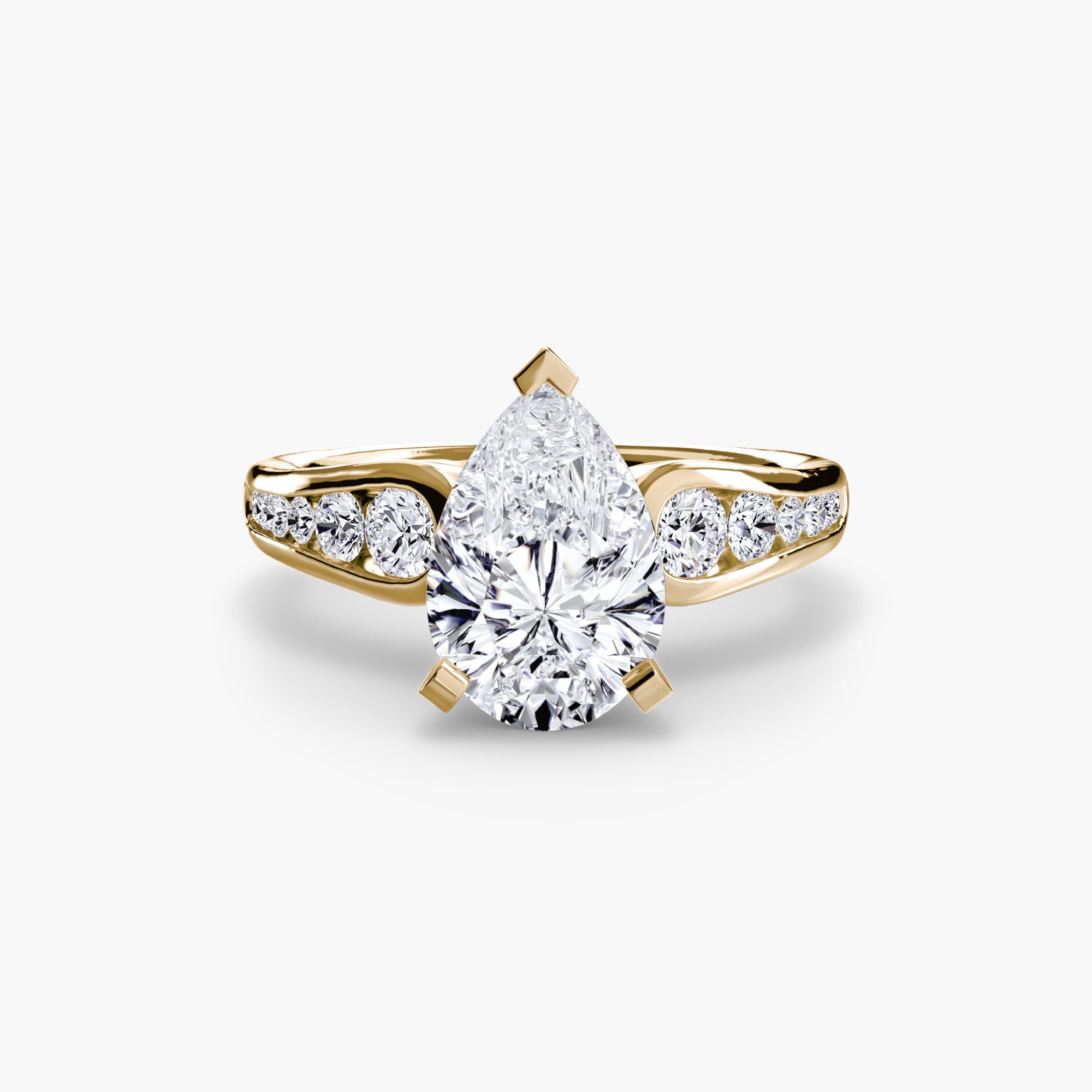 Aurea Pavé Solitaire Setting