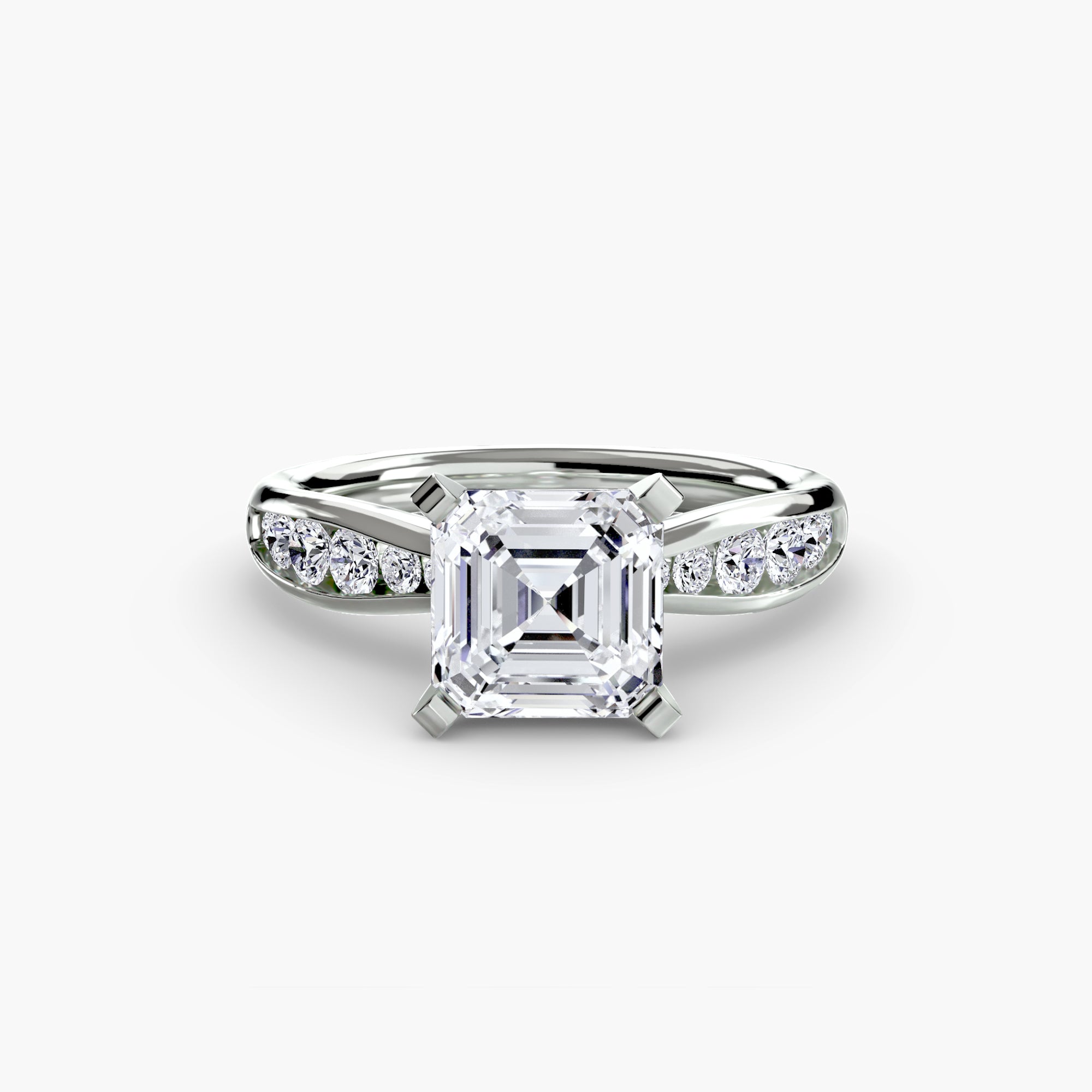 Portofino Hidden Pavé Solitaire Setting