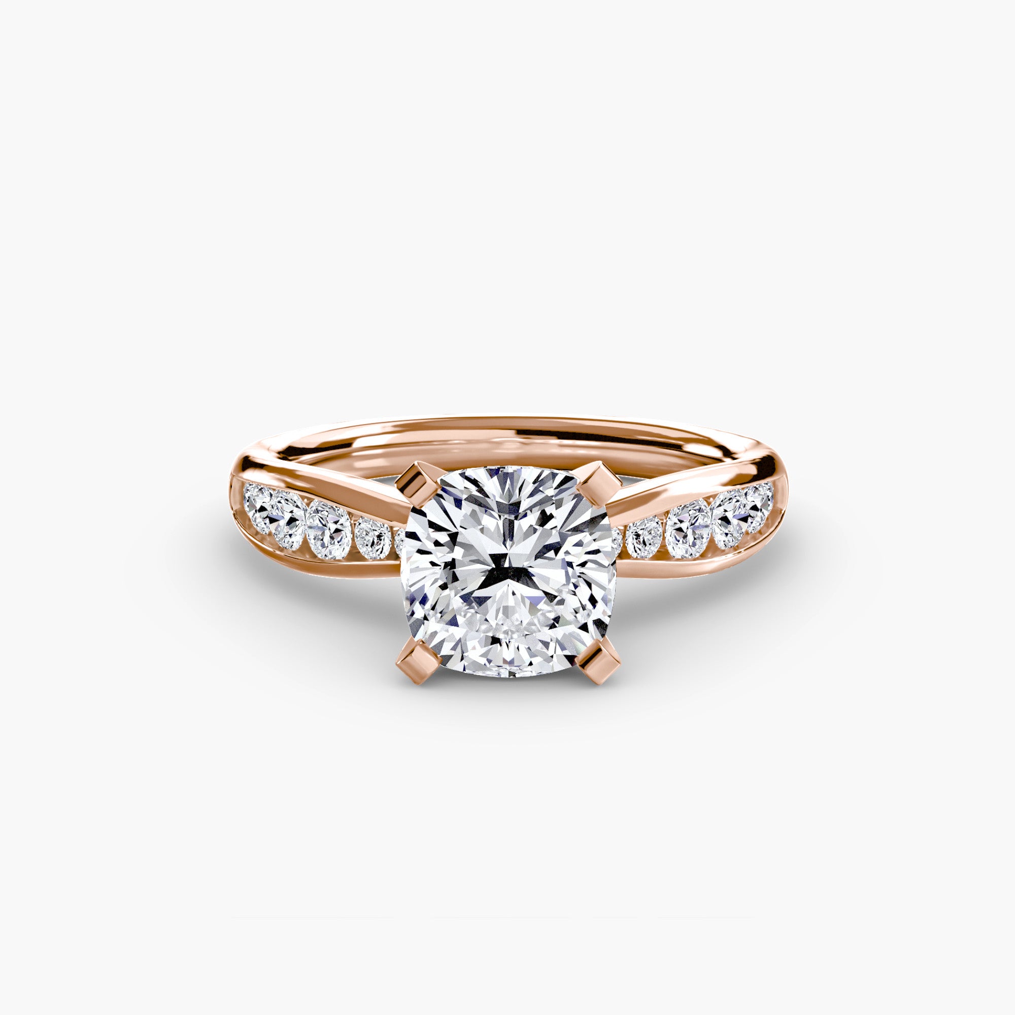 Portofino Hidden Pavé Solitaire Setting