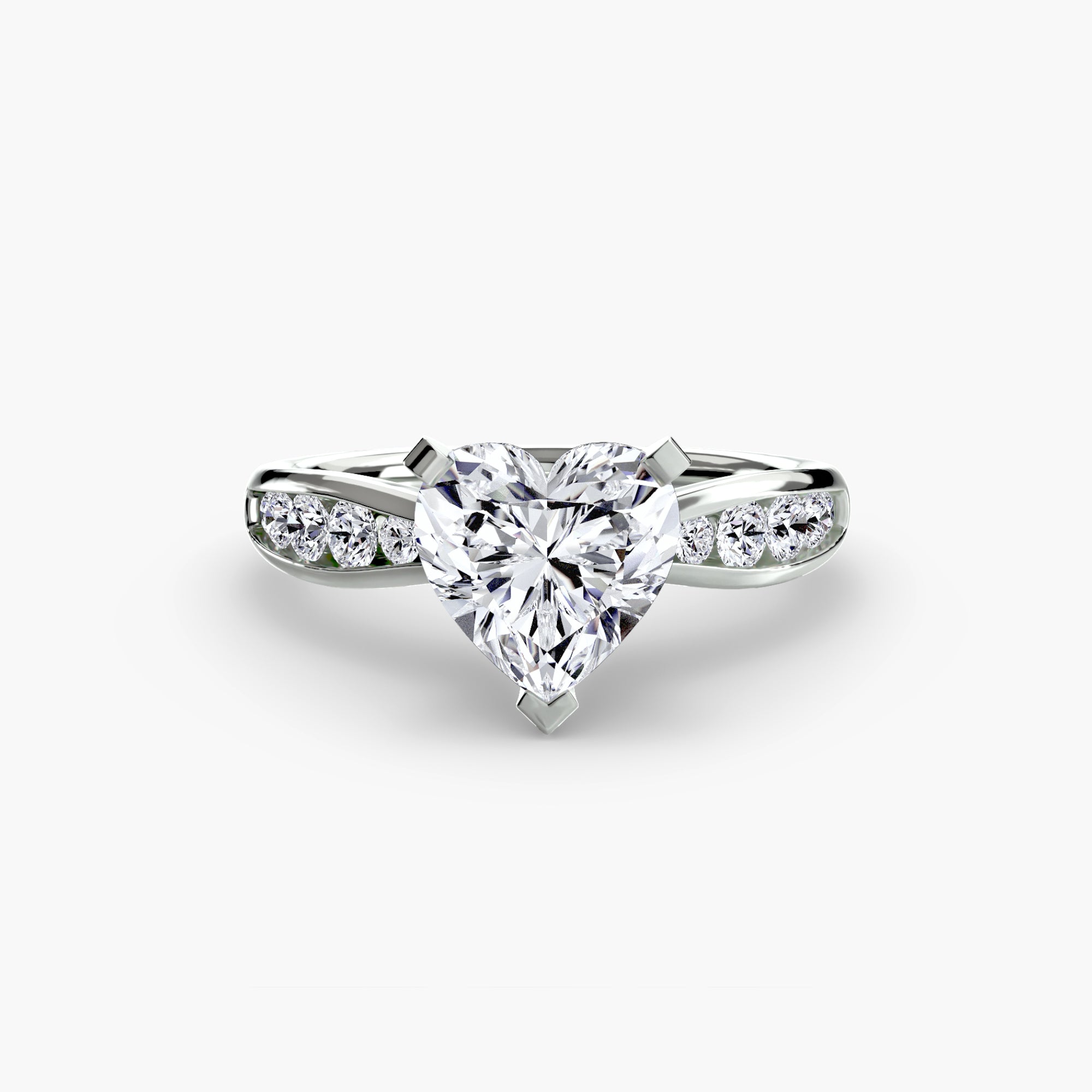 Portofino Hidden Pavé Solitaire Setting