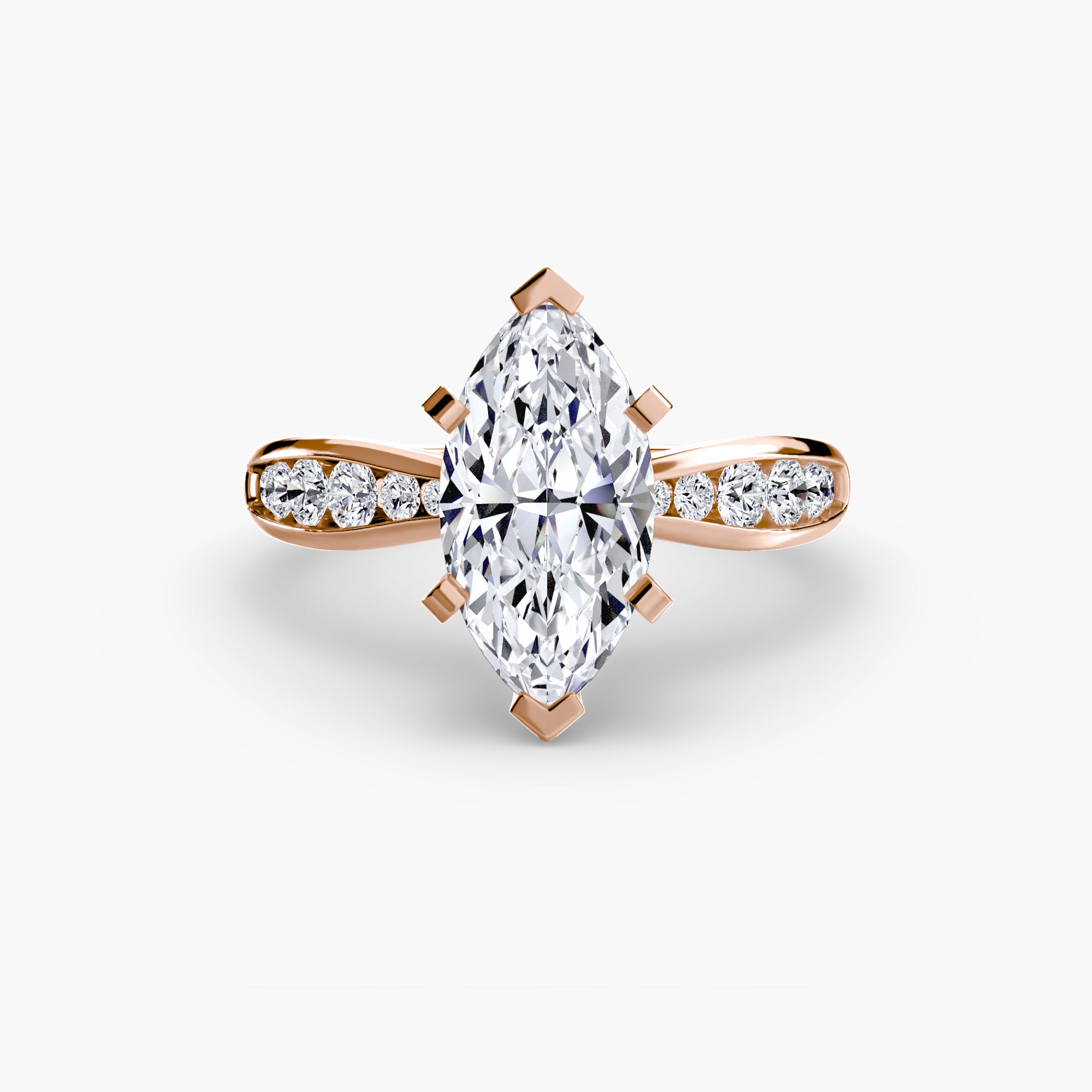 Portofino Hidden Pavé Solitaire Setting
