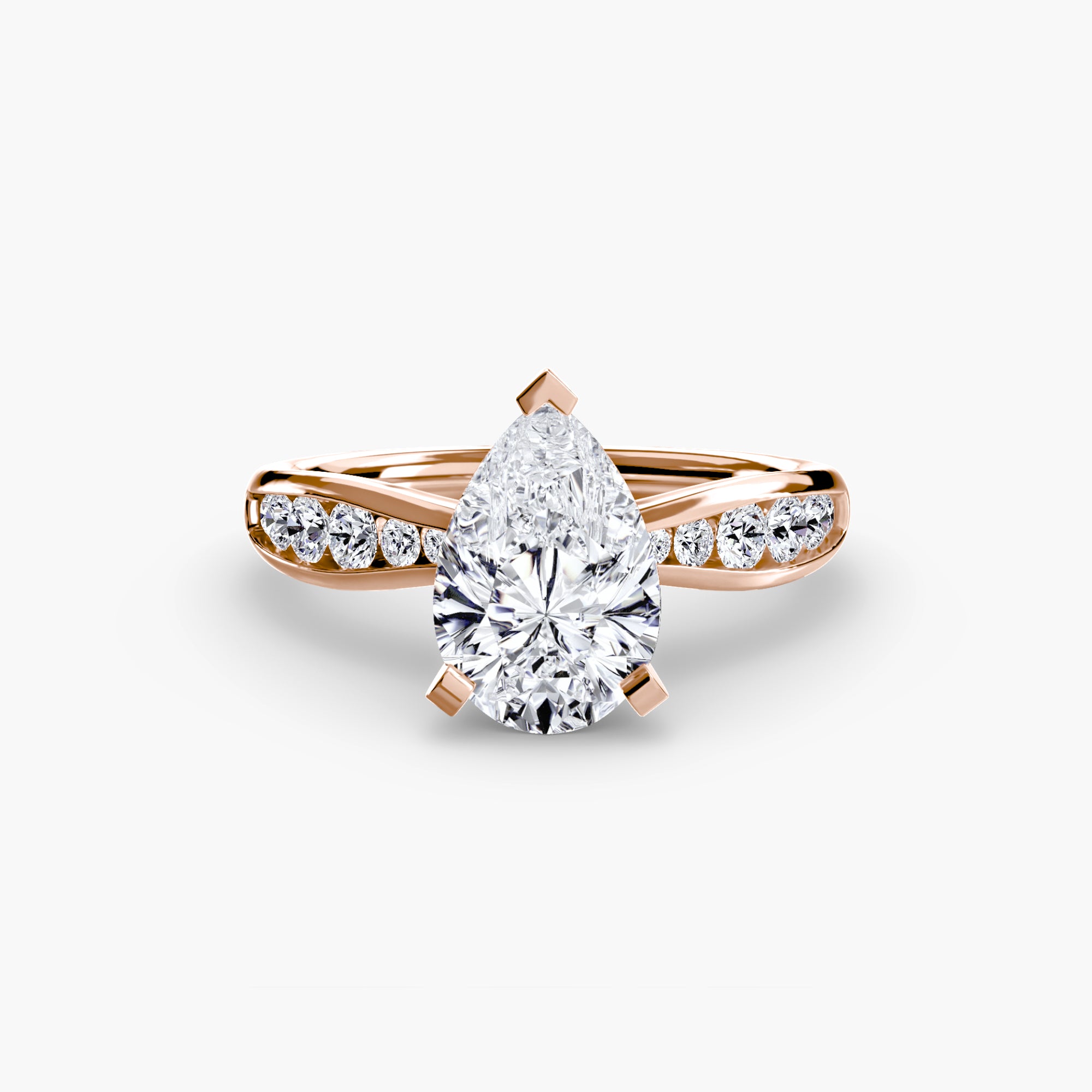 Portofino Hidden Pavé Solitaire Setting