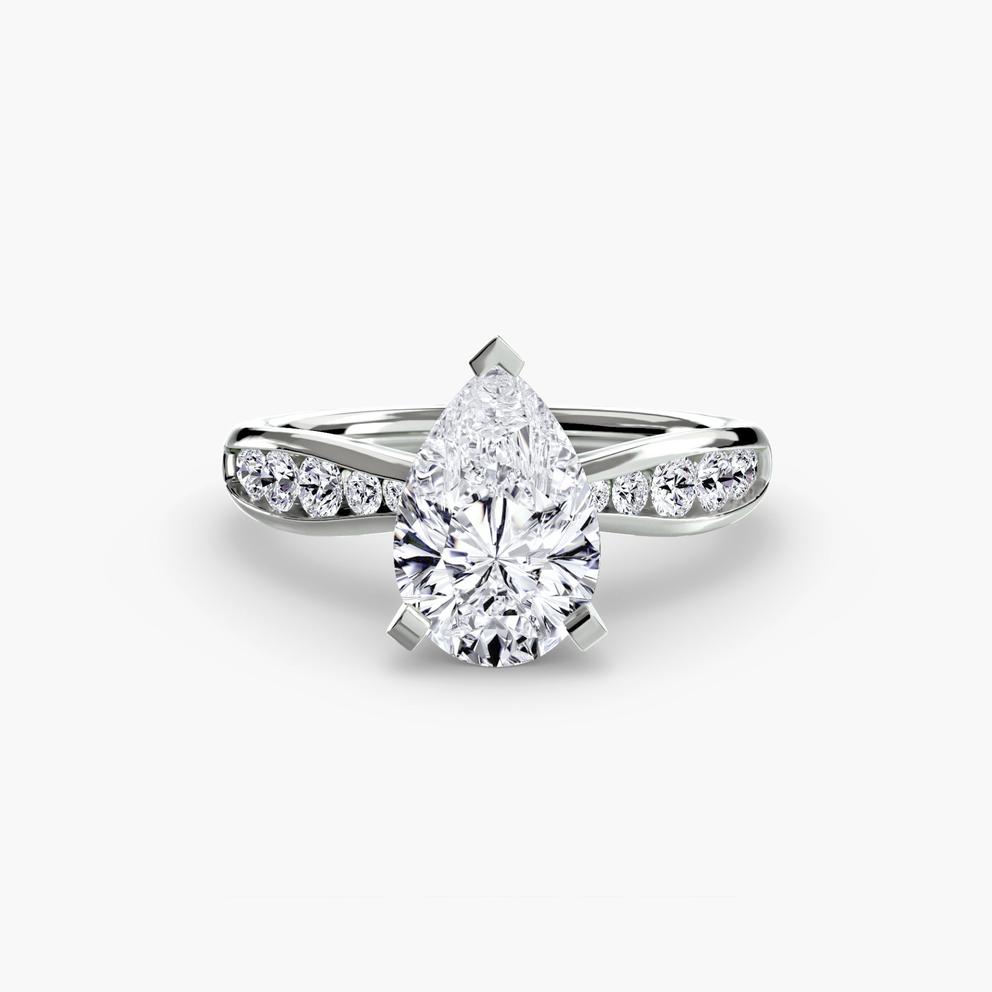 Portofino Hidden Pavé Solitaire Setting