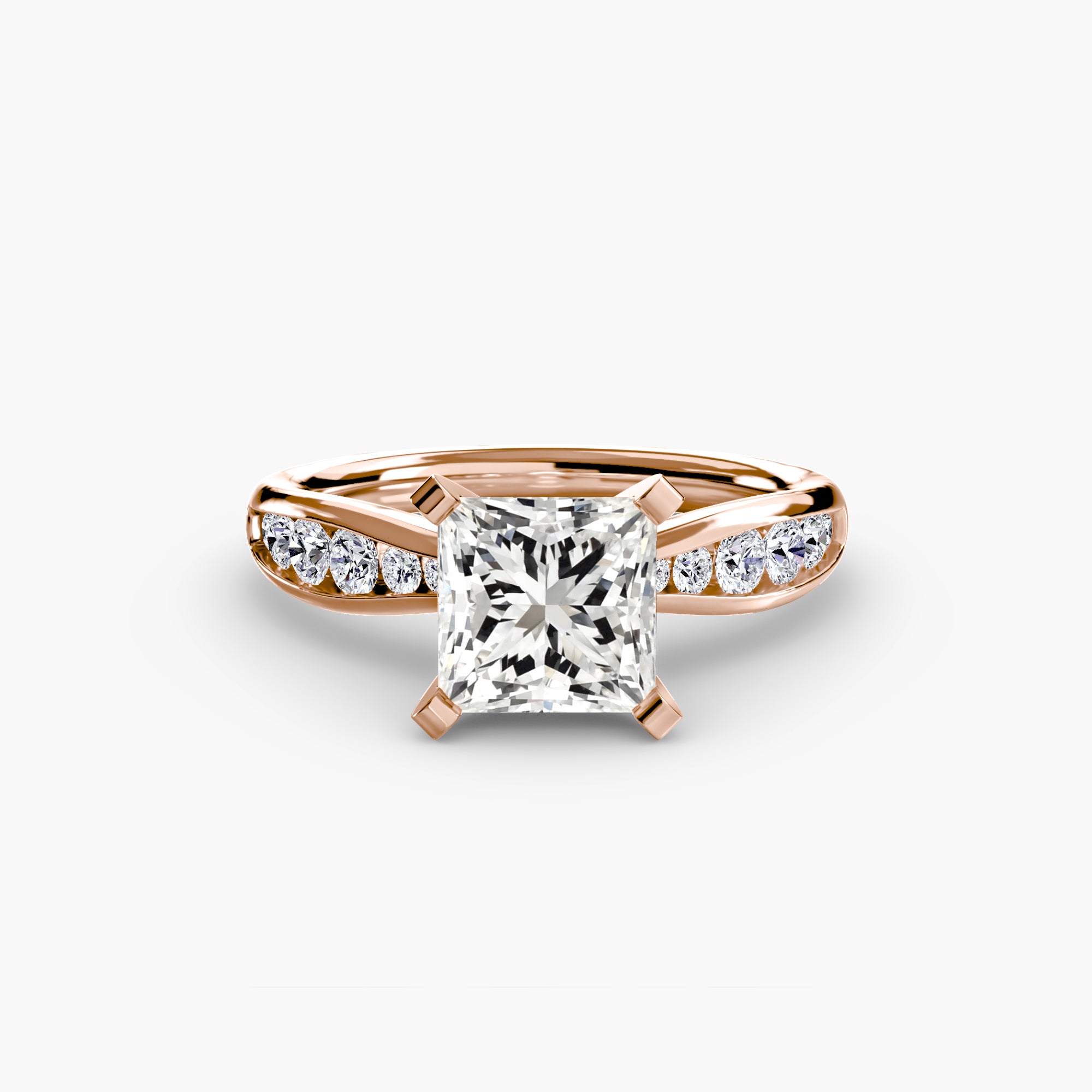 Portofino Hidden Pavé Solitaire Setting