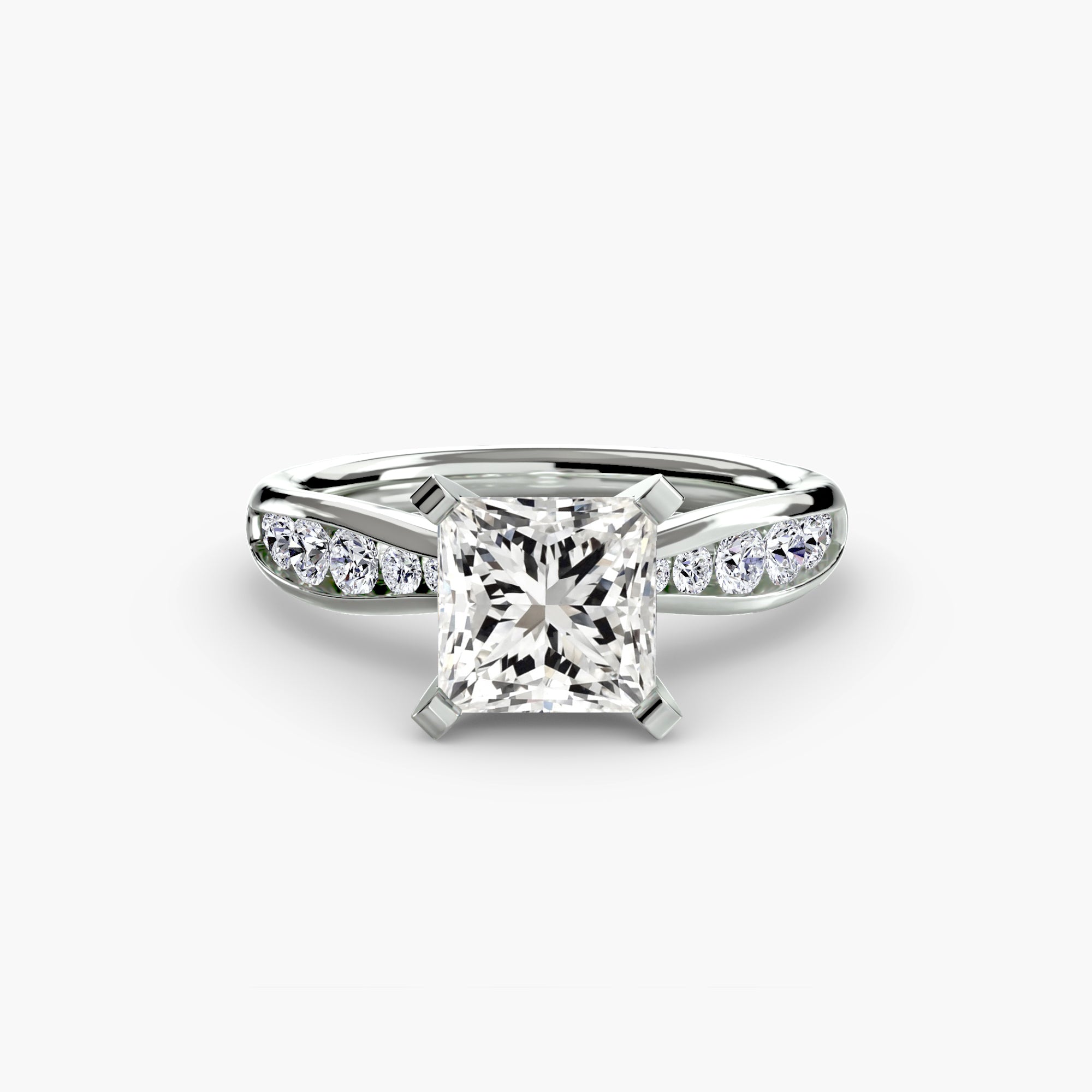 Portofino Hidden Pavé Solitaire Setting