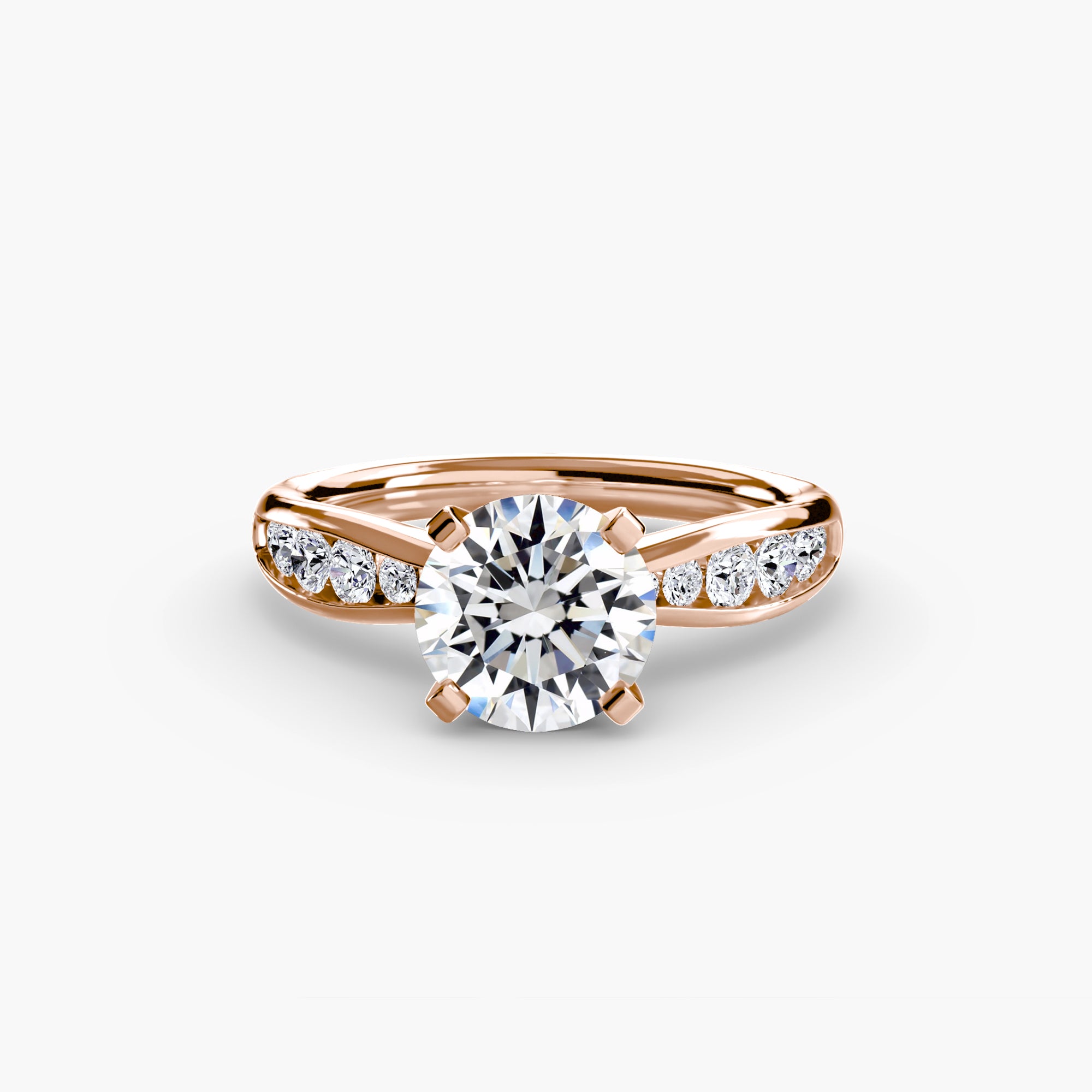 Portofino Hidden Pavé Solitaire Setting