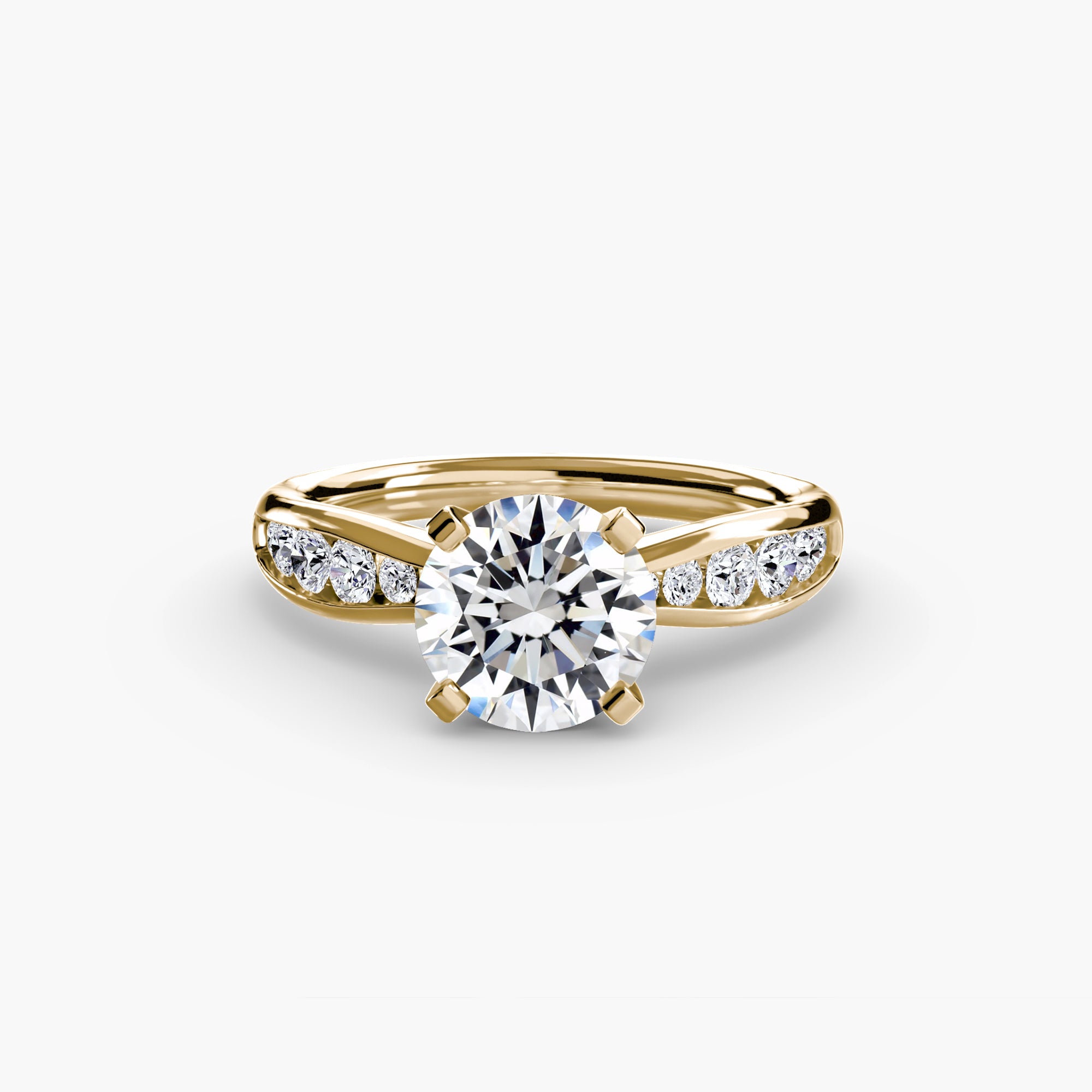 Portofino Hidden Pavé Solitaire Setting