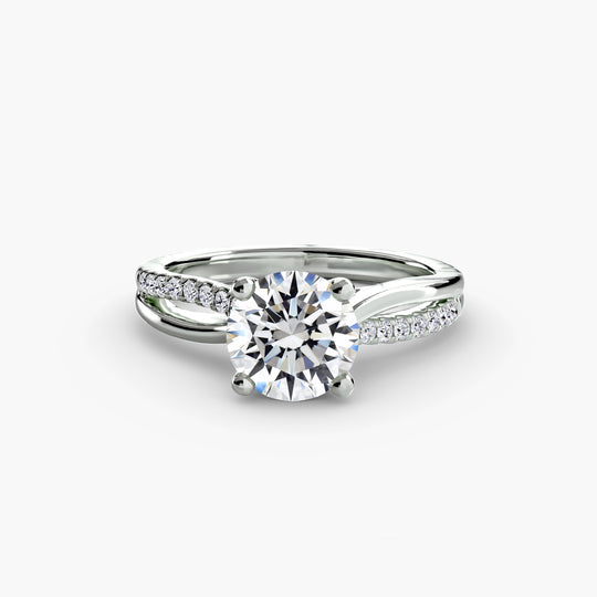 Aria Twist Pavé Solitaire Setting