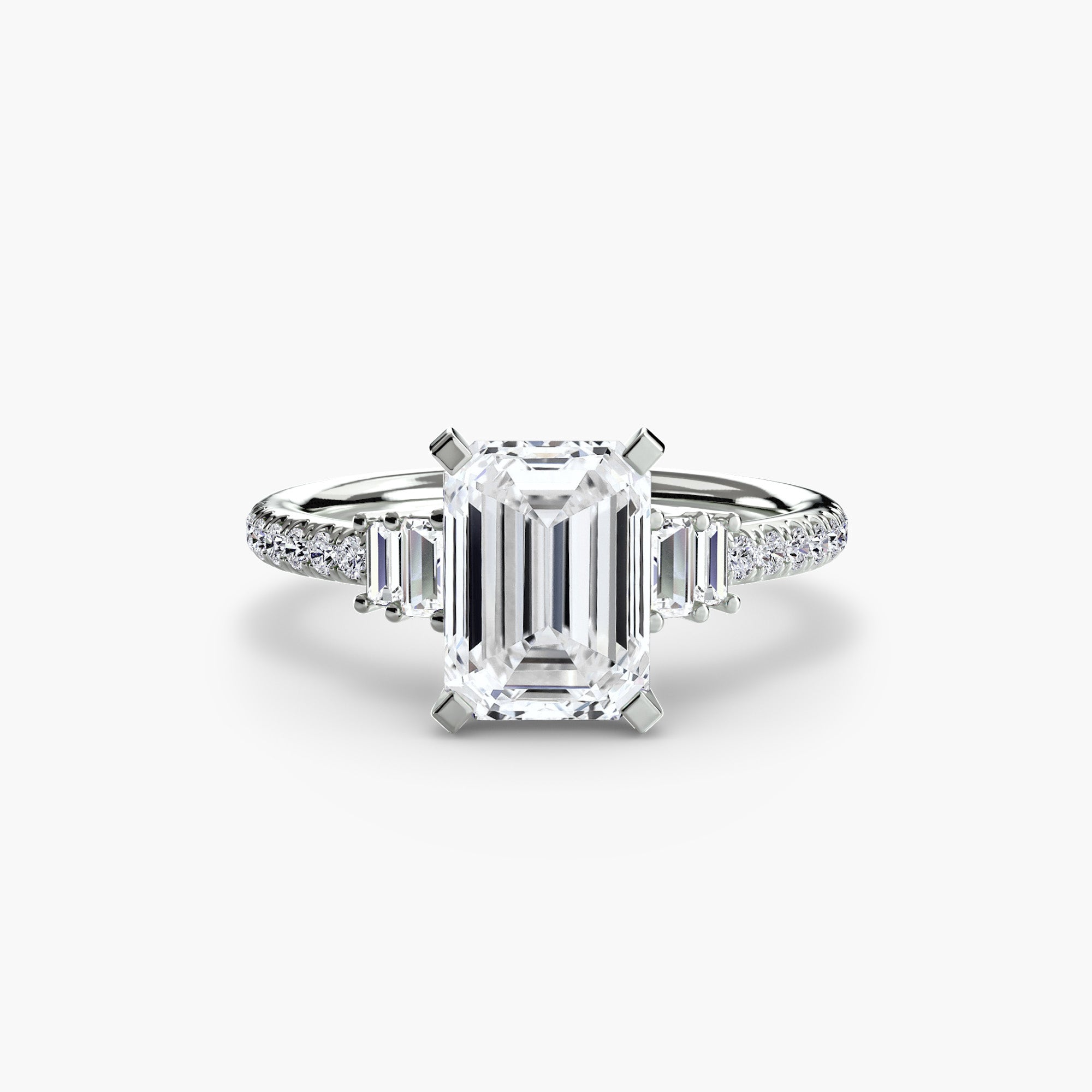 Tulum Solitaire with Pavé Band