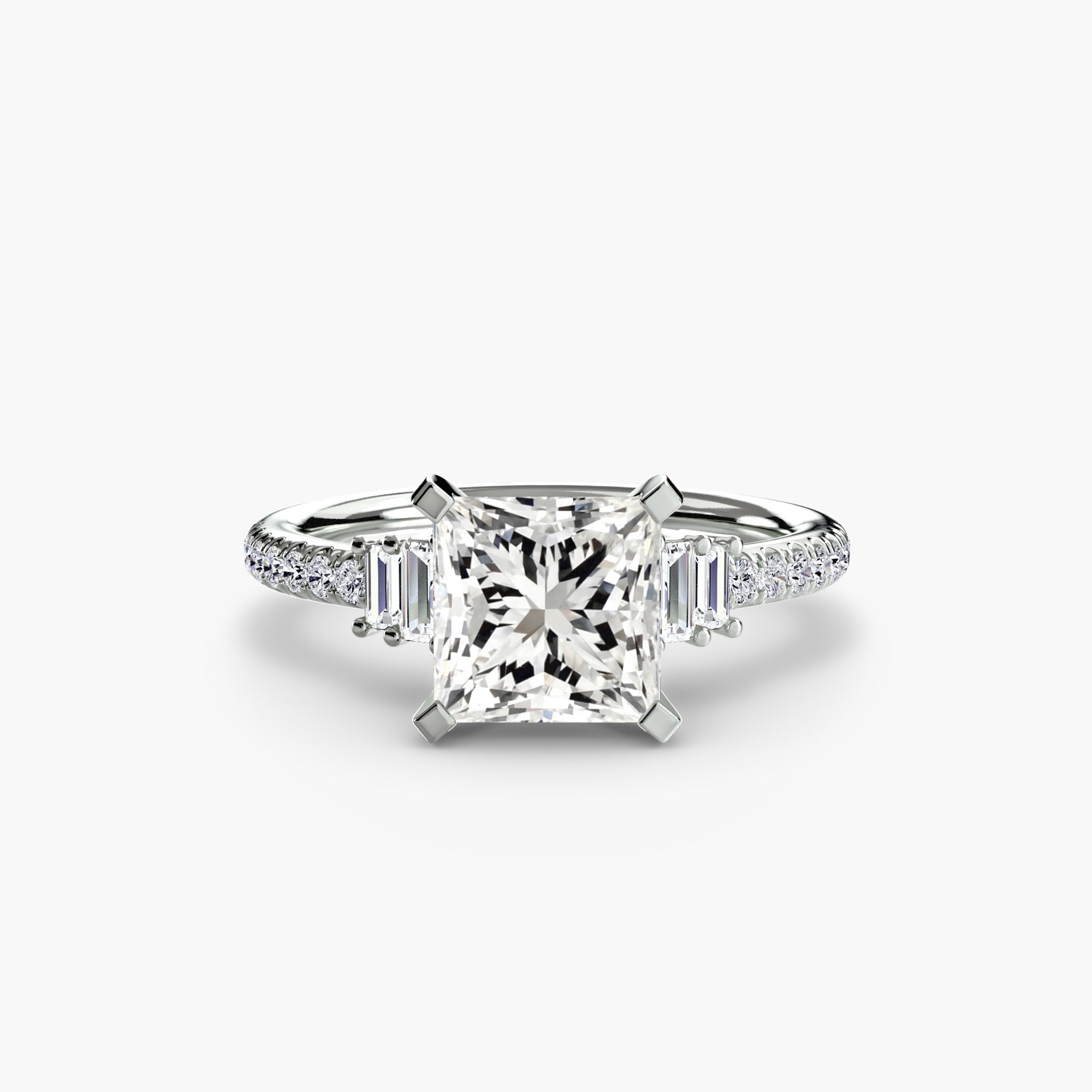 Tulum Solitaire with Pavé Band