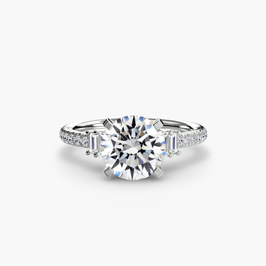 Tulum Solitaire with Pavé Band