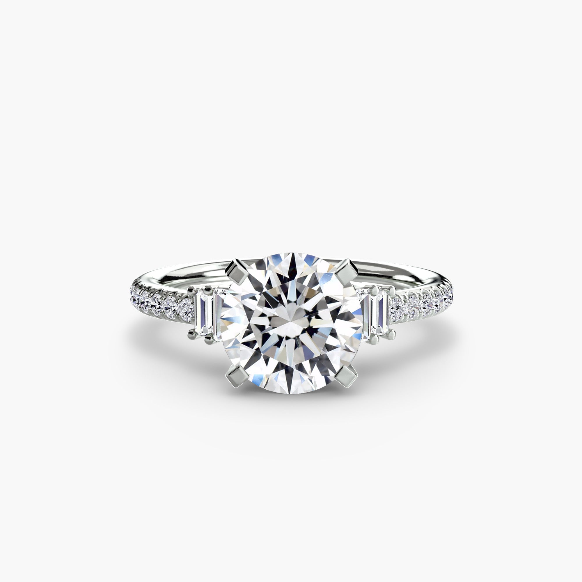 Tulum Solitaire with Pavé Band