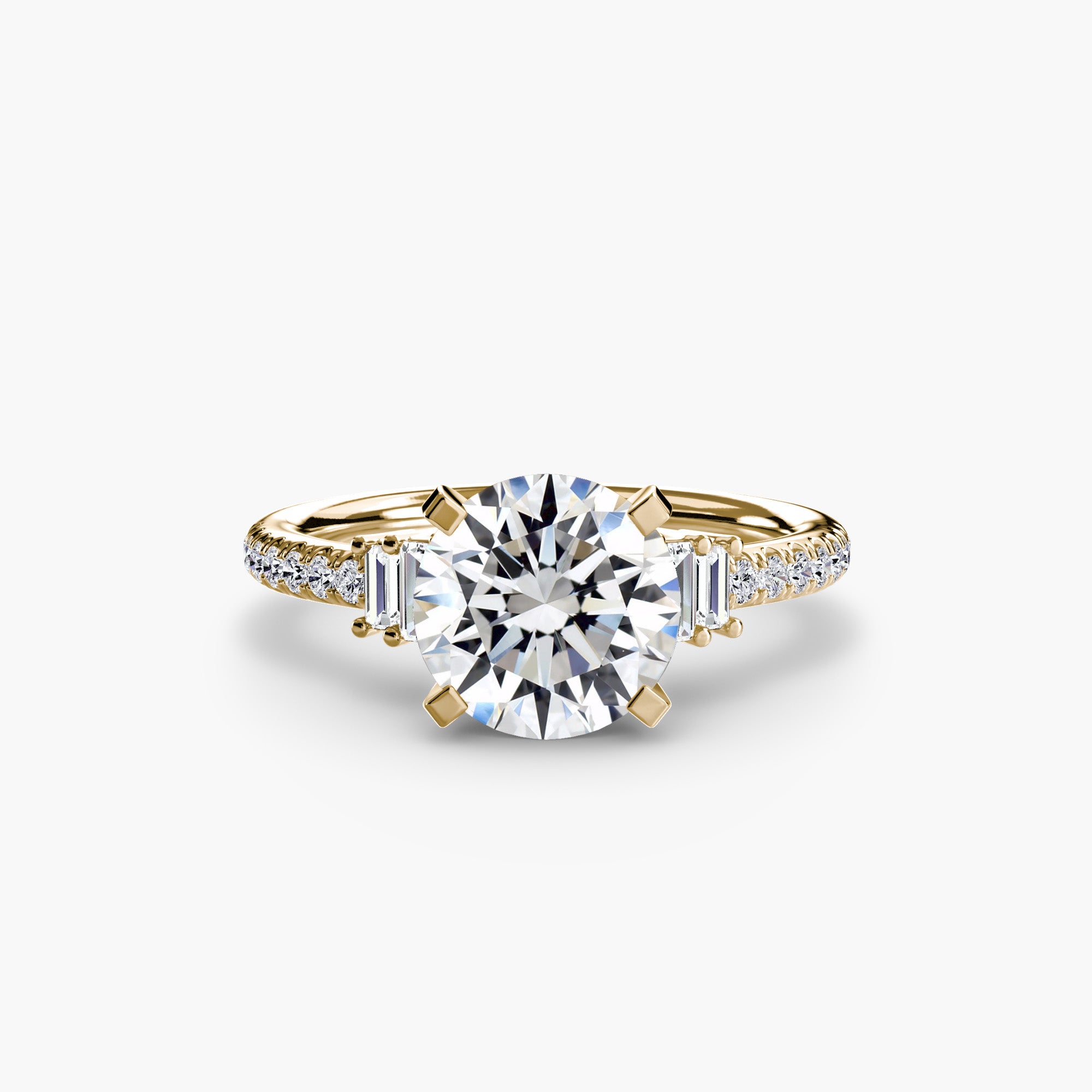Tulum Solitaire with Pavé Band