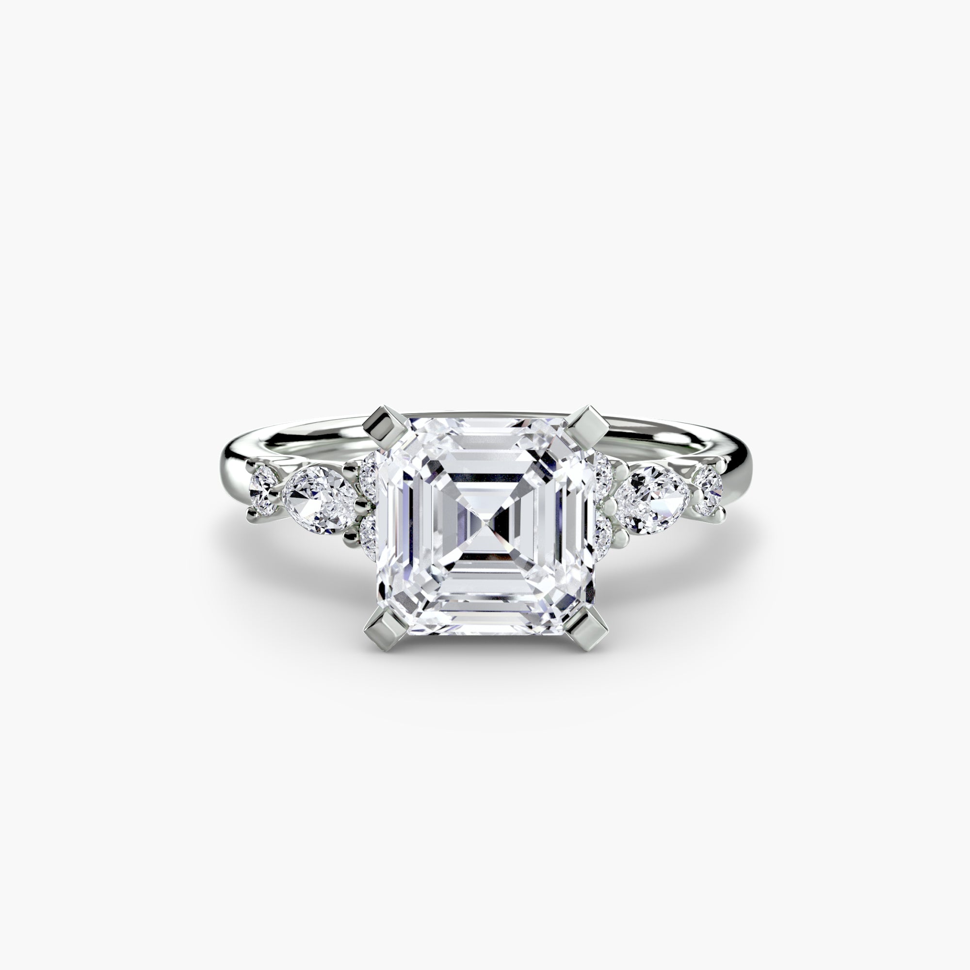 Athens Floral Accent Solitaire