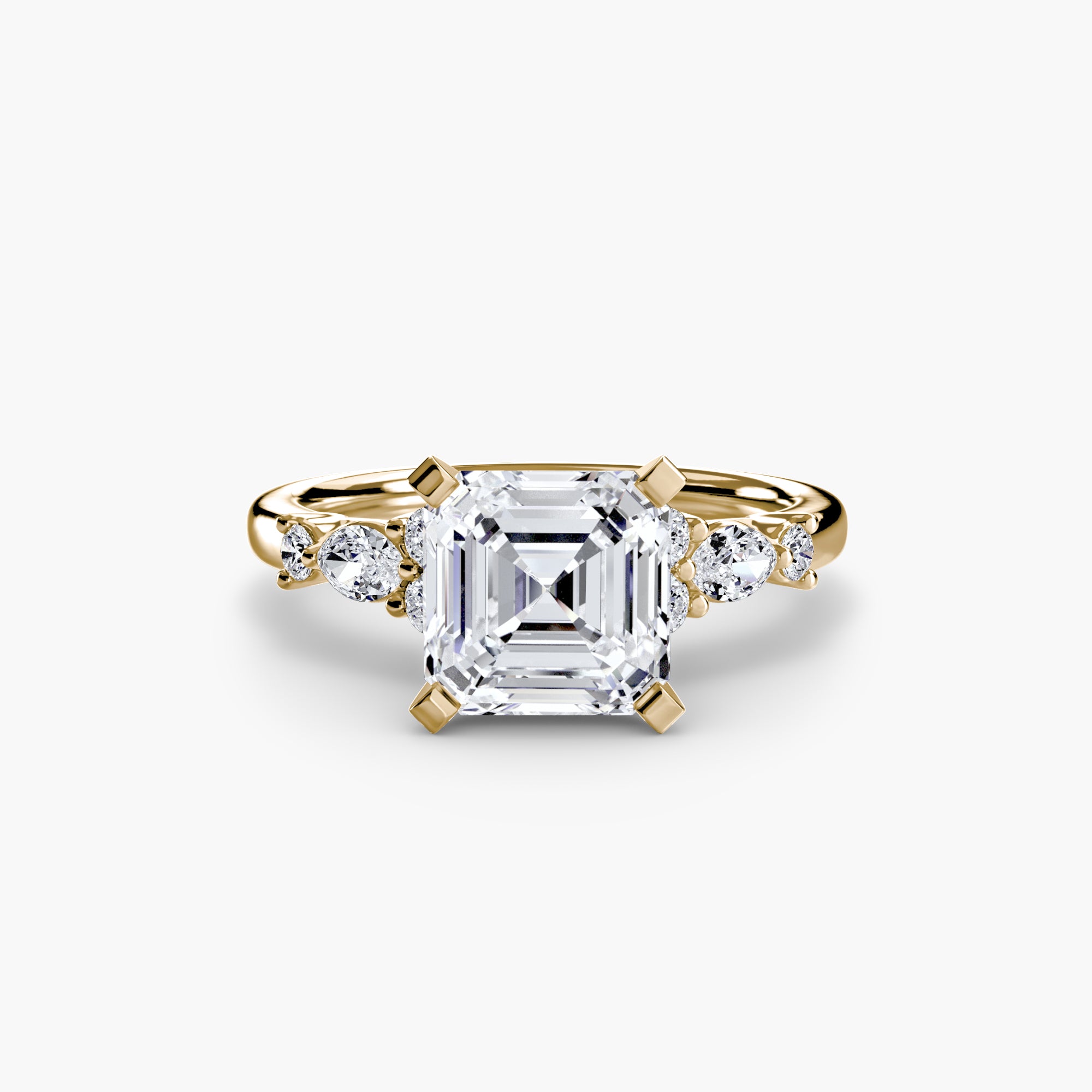 Athens Floral Accent Solitaire