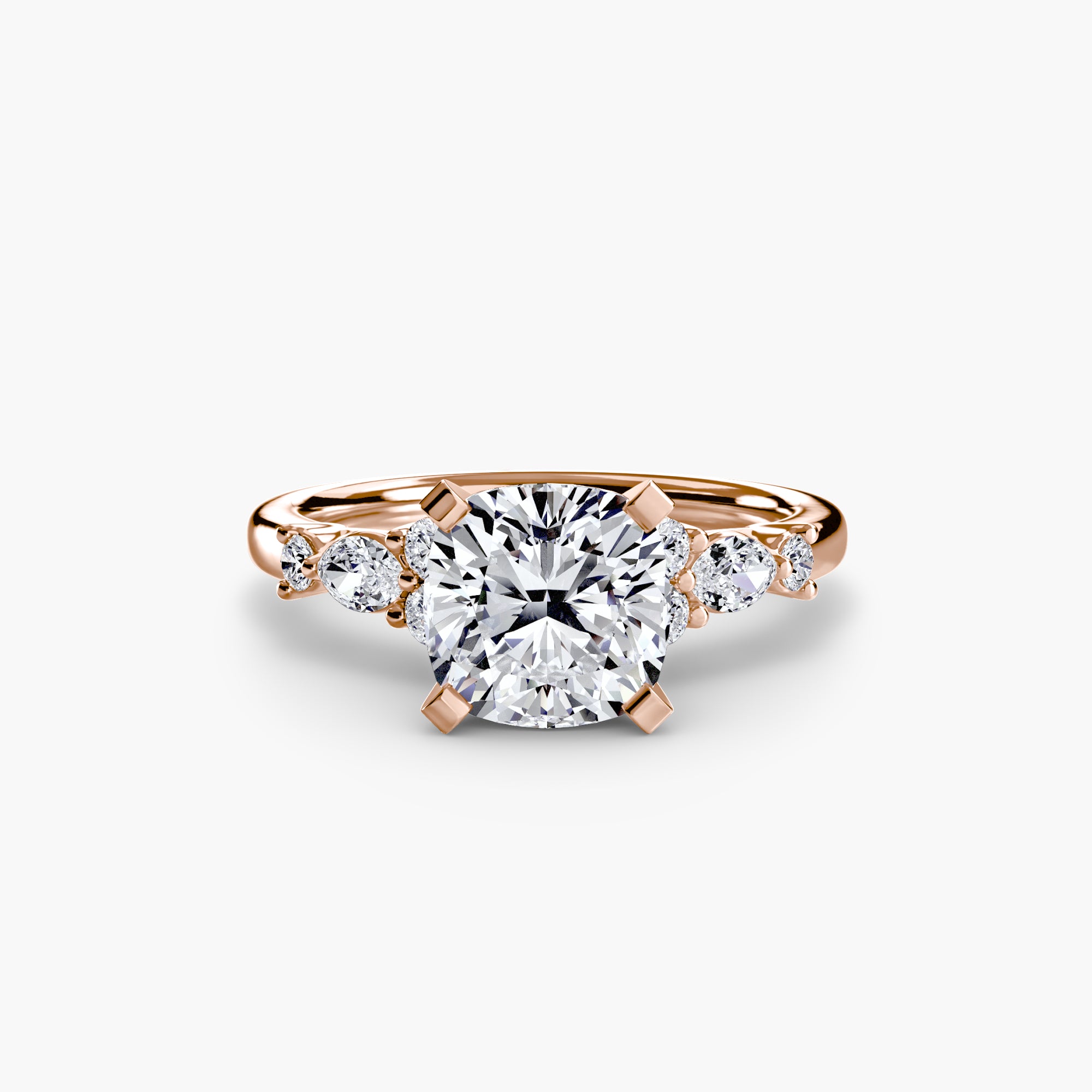 Athens Floral Accent Solitaire