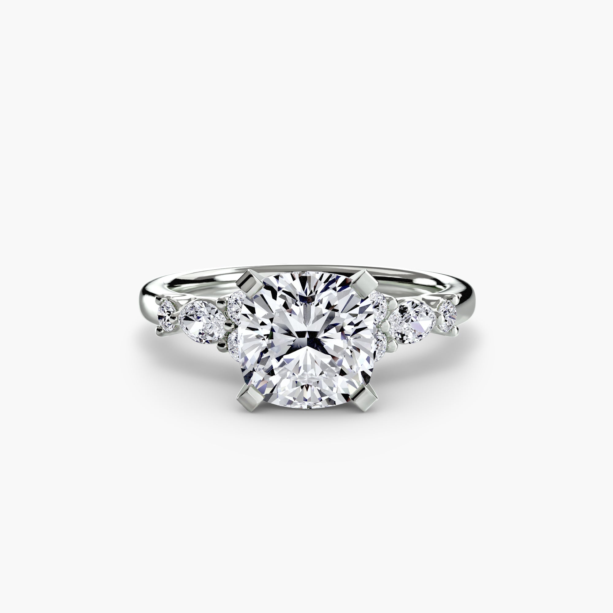 Athens Floral Accent Solitaire