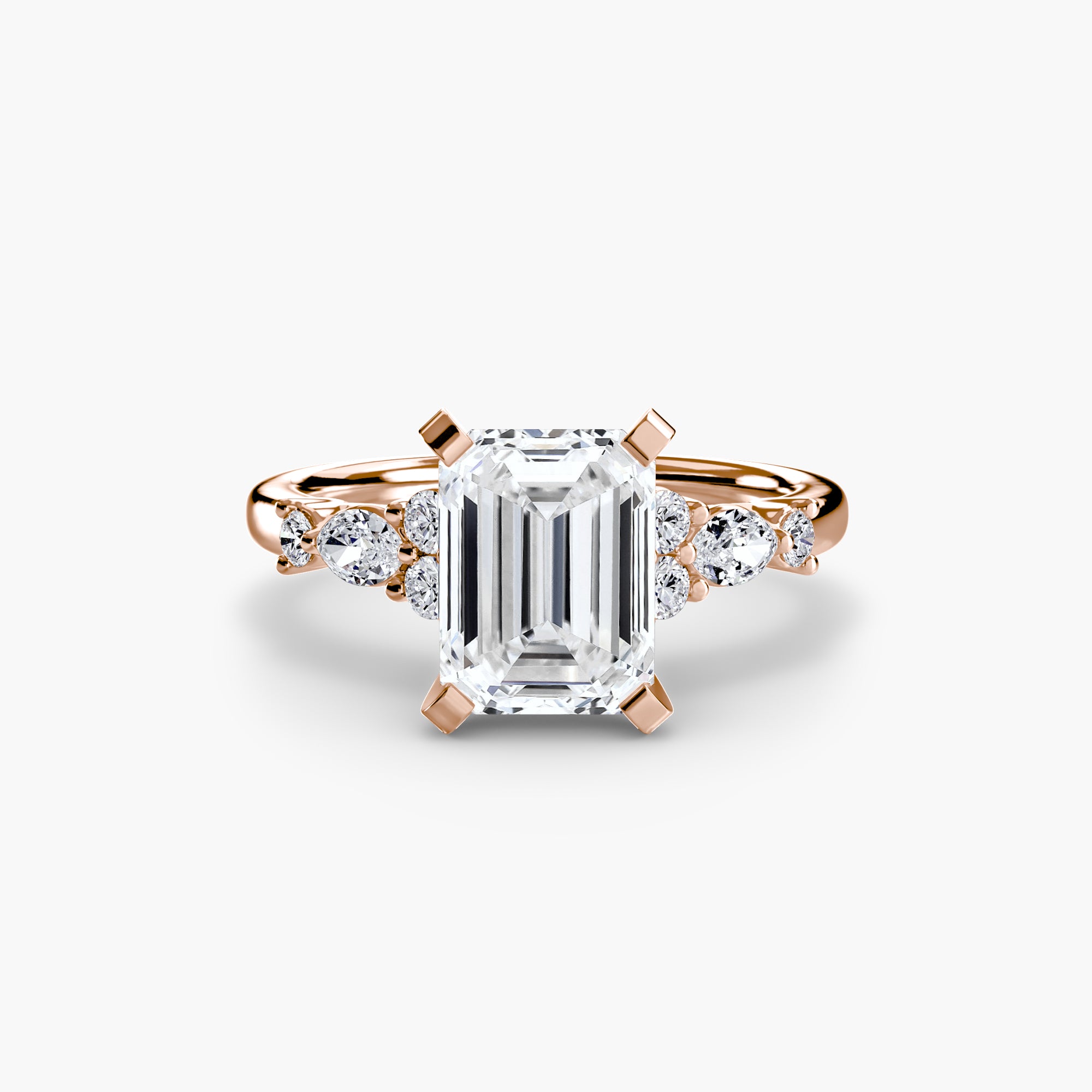 Athens Floral Accent Solitaire