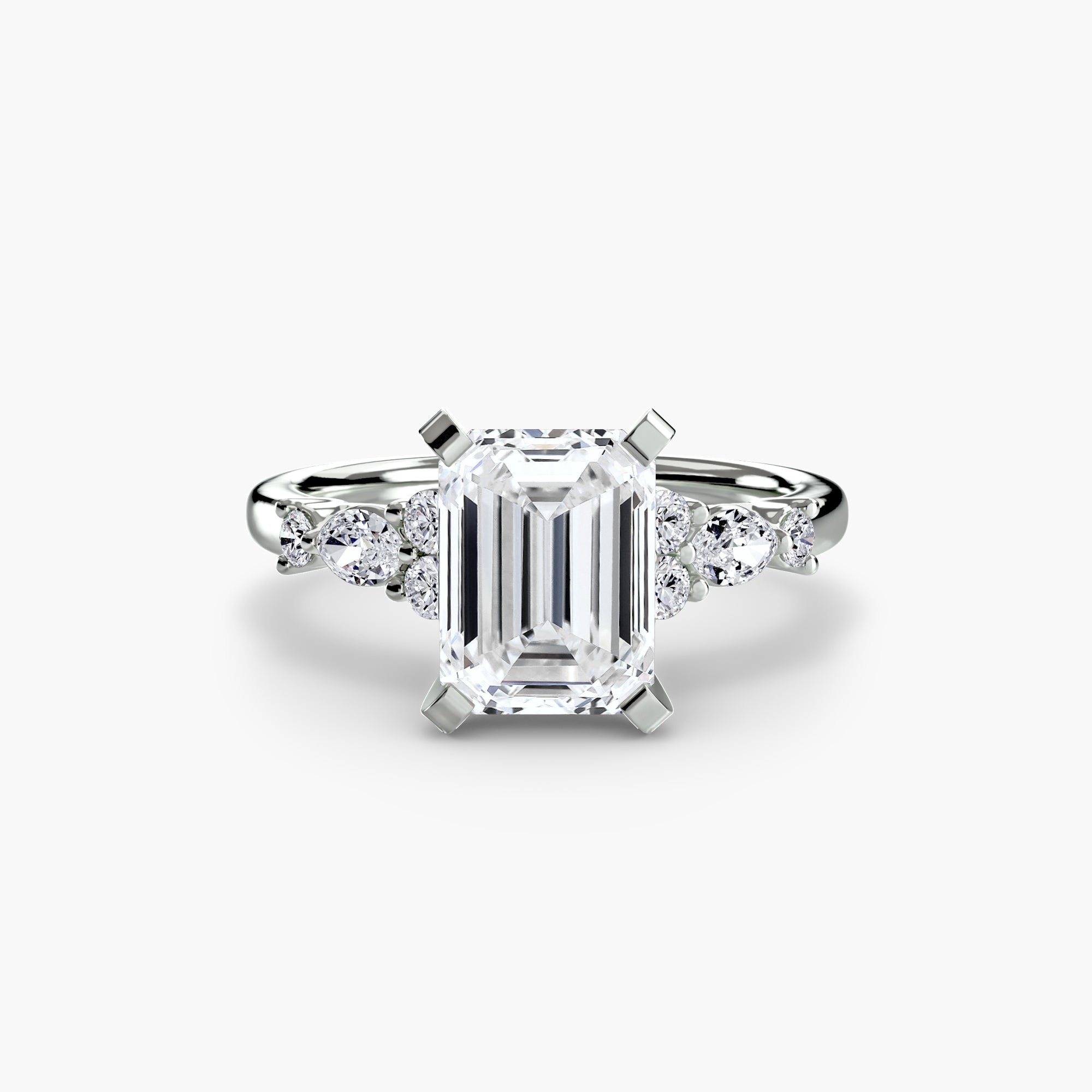 Athens Floral Accent Solitaire