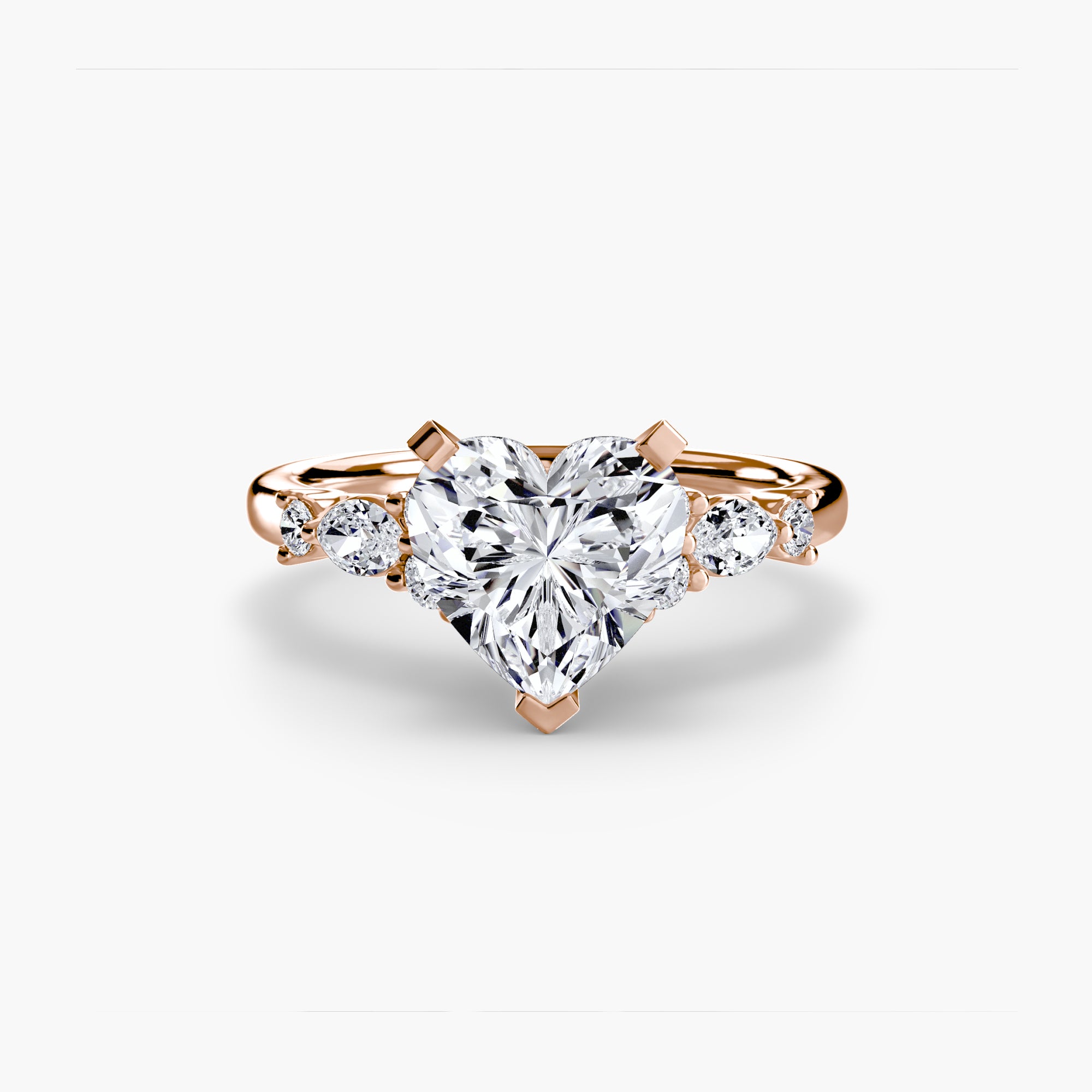 Athens Floral Accent Solitaire