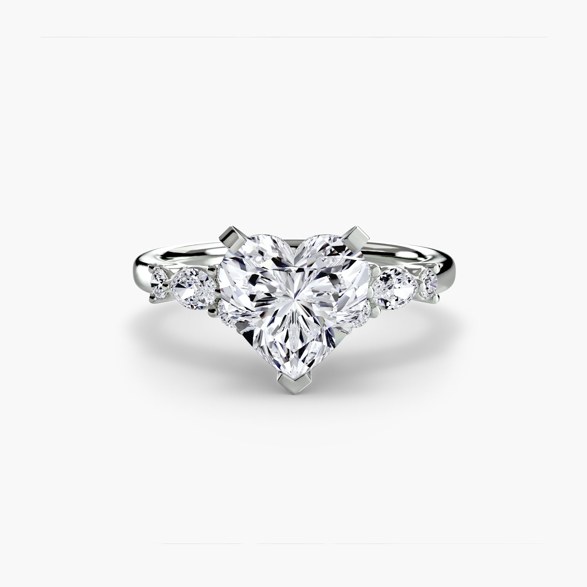 Athens Floral Accent Solitaire