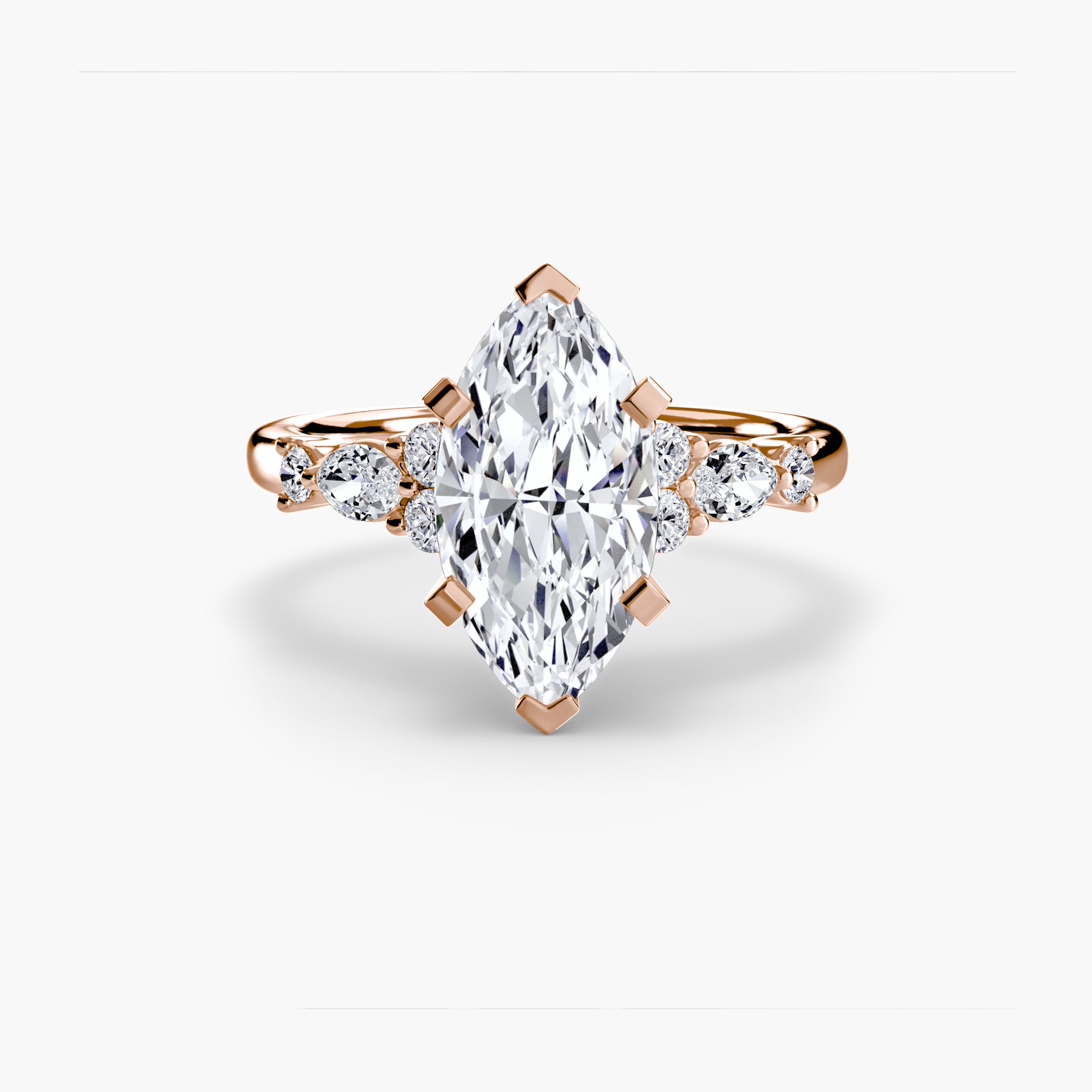 Athens Floral Accent Solitaire