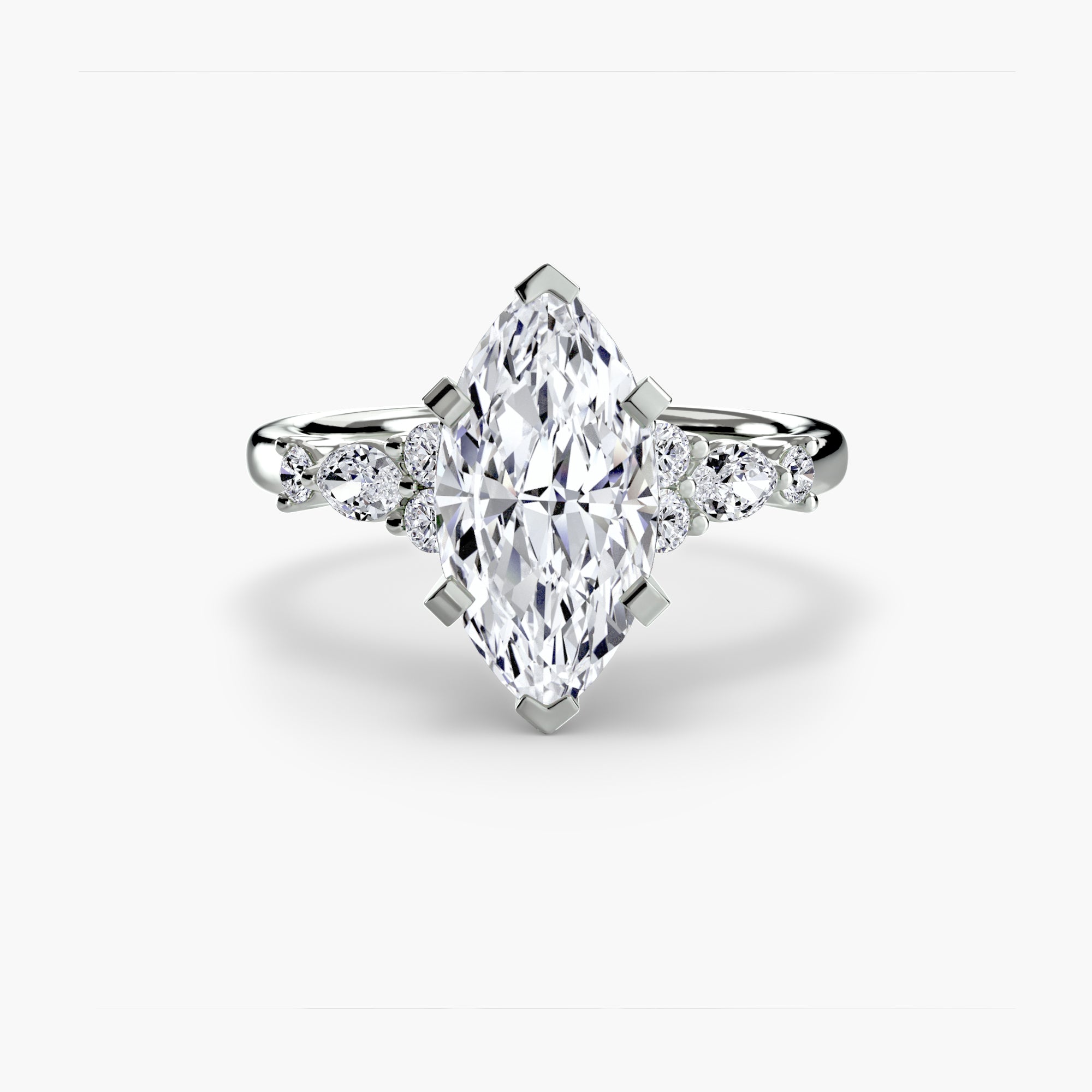 Athens Floral Accent Solitaire