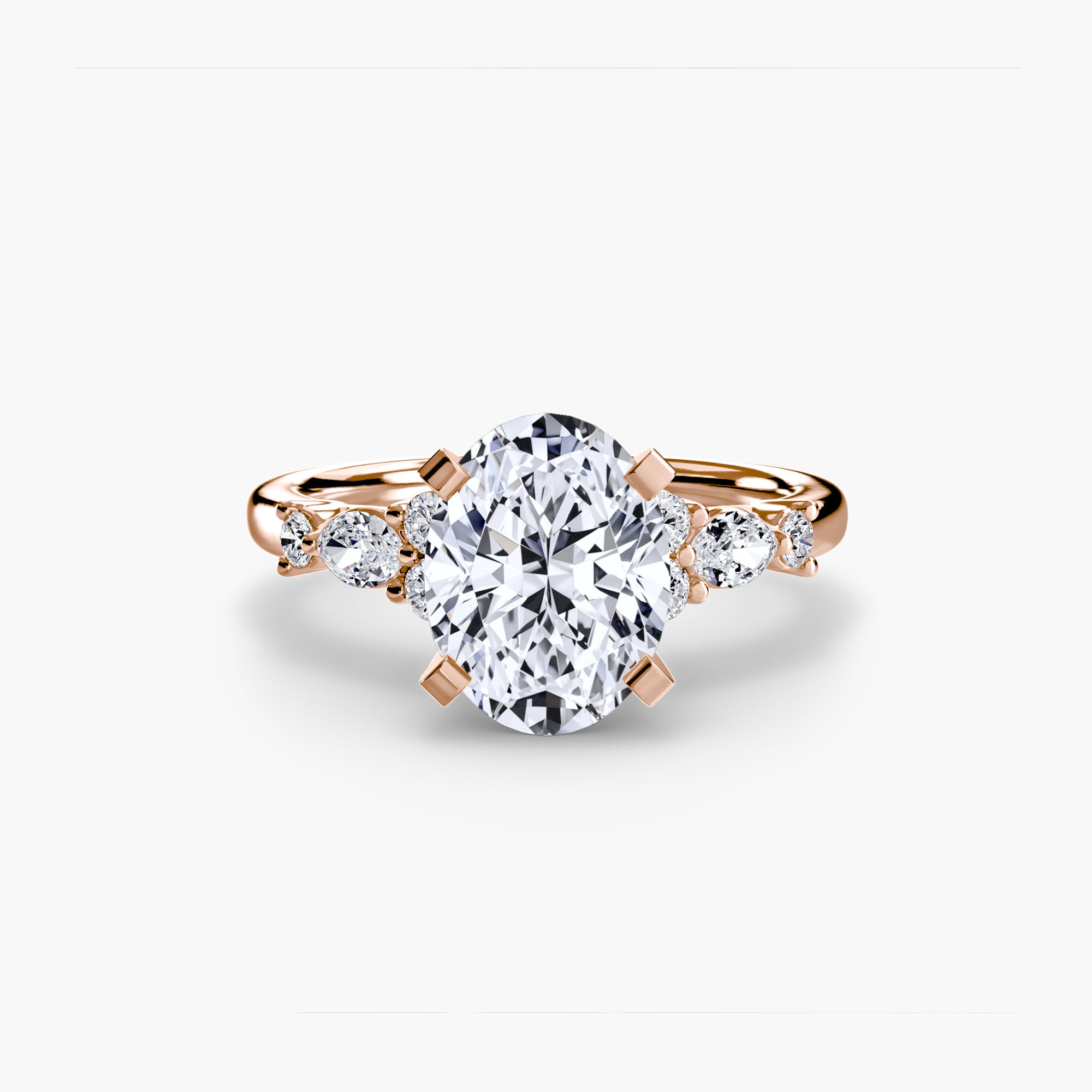 Athens Floral Accent Solitaire
