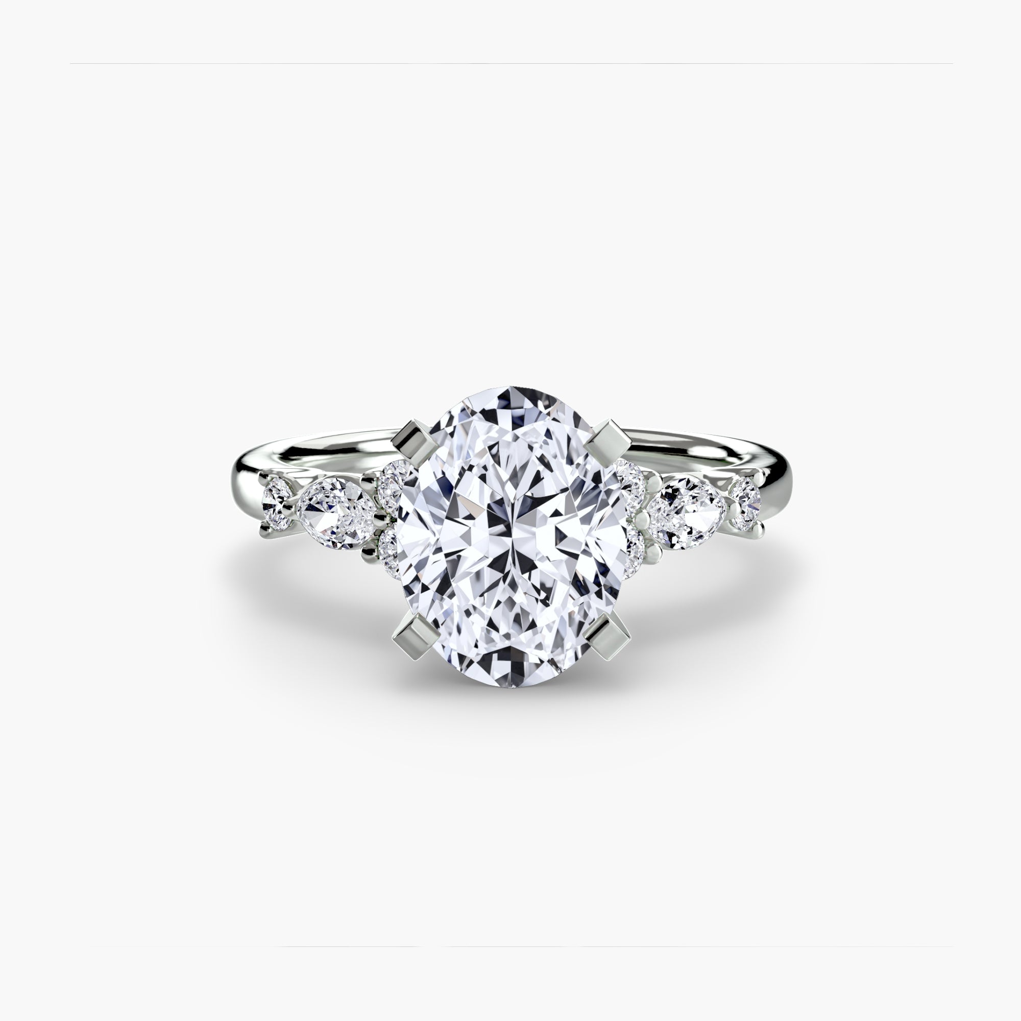 Athens Floral Accent Solitaire