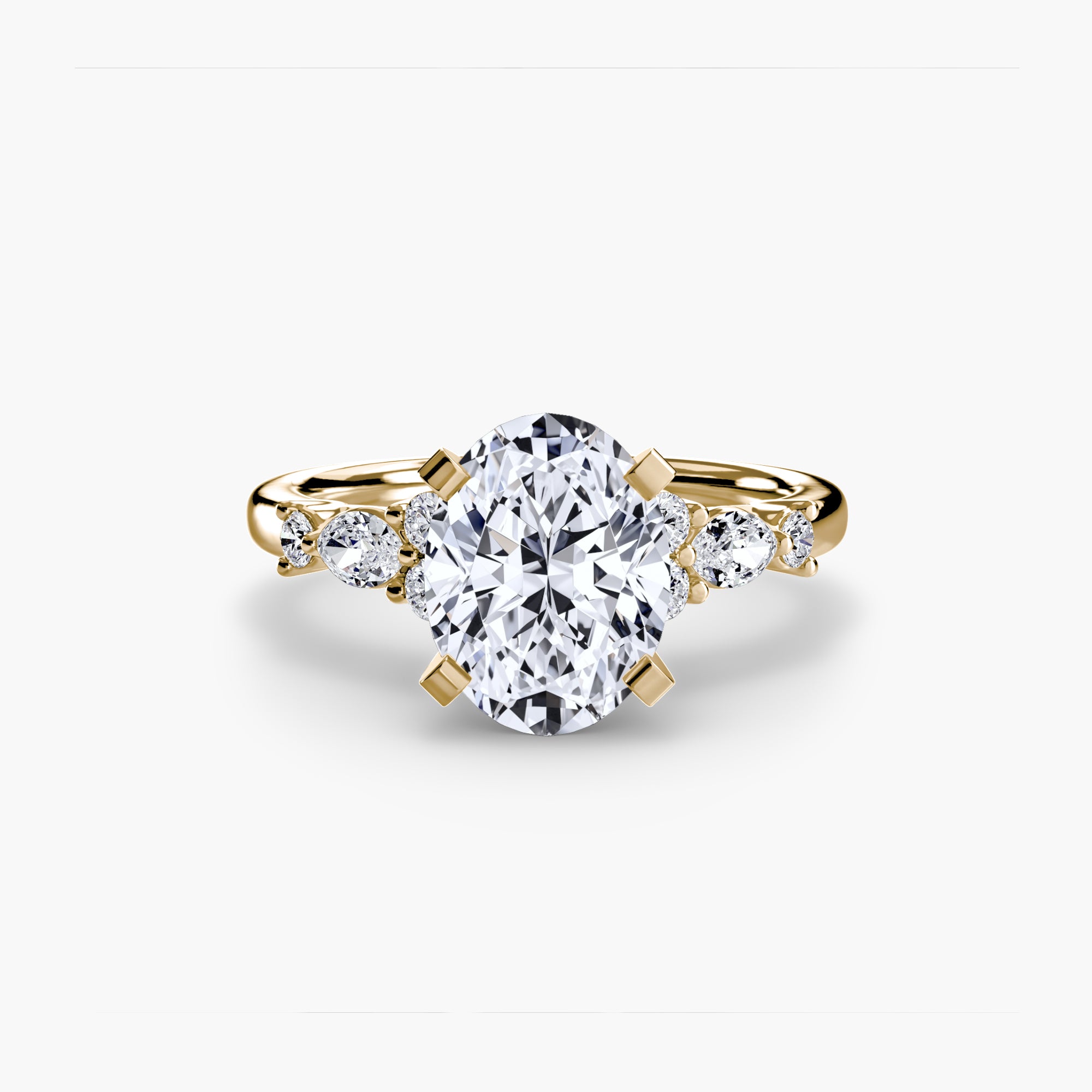 Athens Floral Accent Solitaire