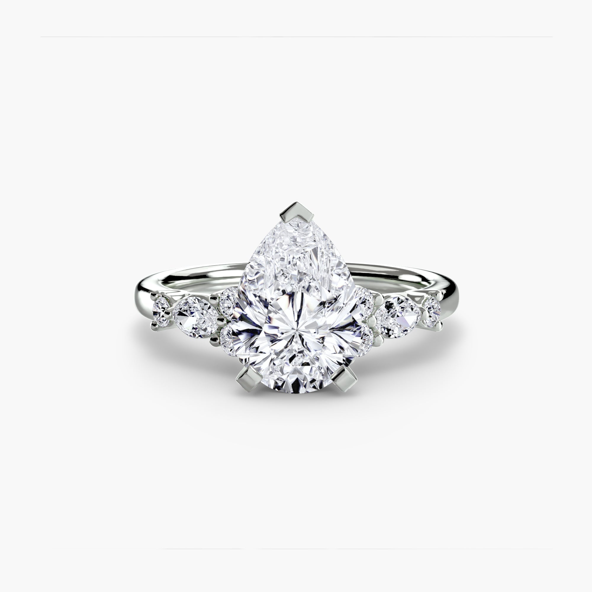 Athens Floral Accent Solitaire