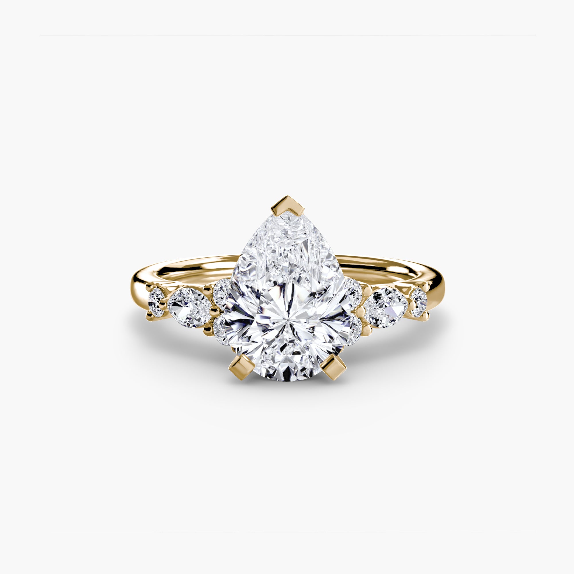 Athens Floral Accent Solitaire