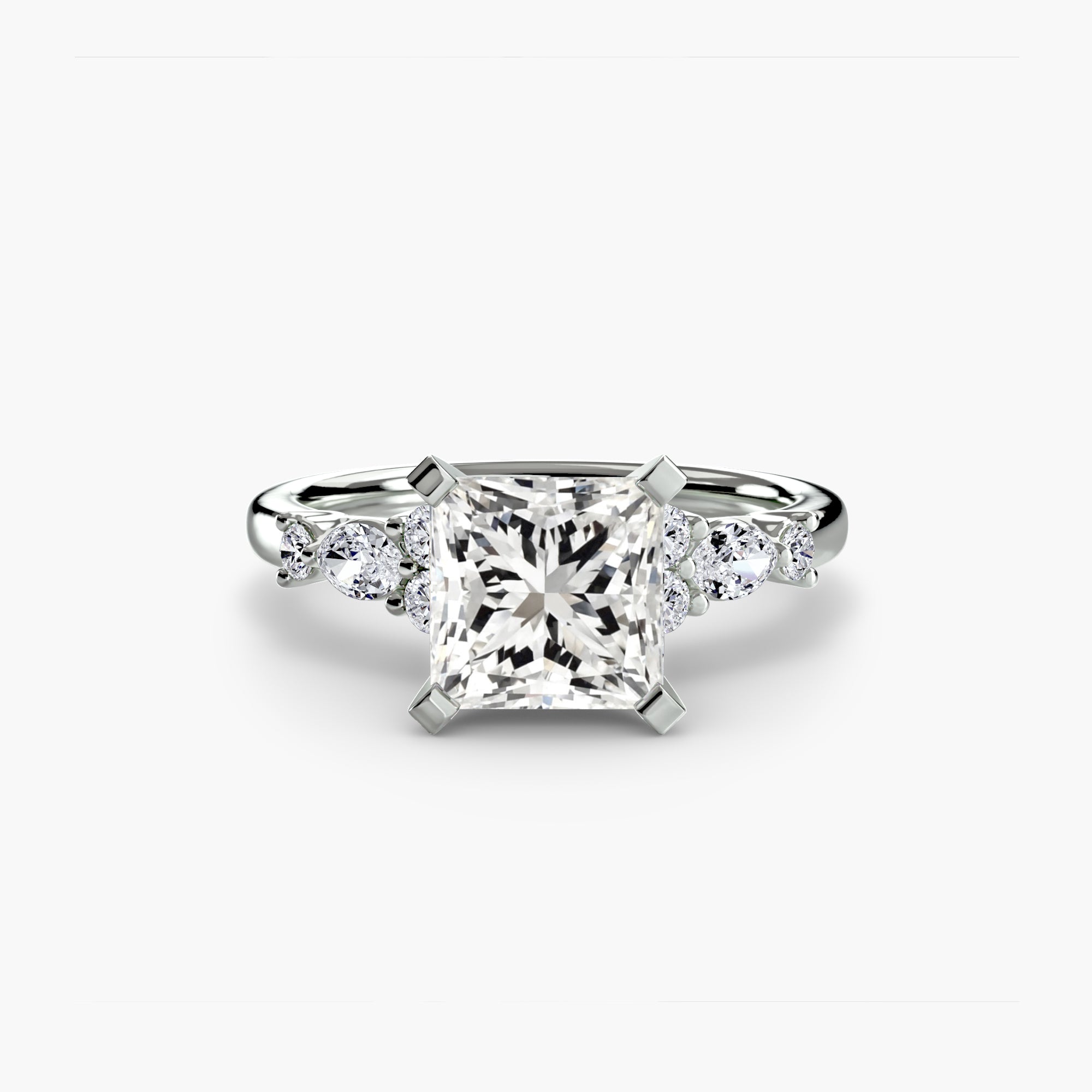 Athens Floral Accent Solitaire