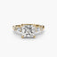 The Floral Accent Solitaire