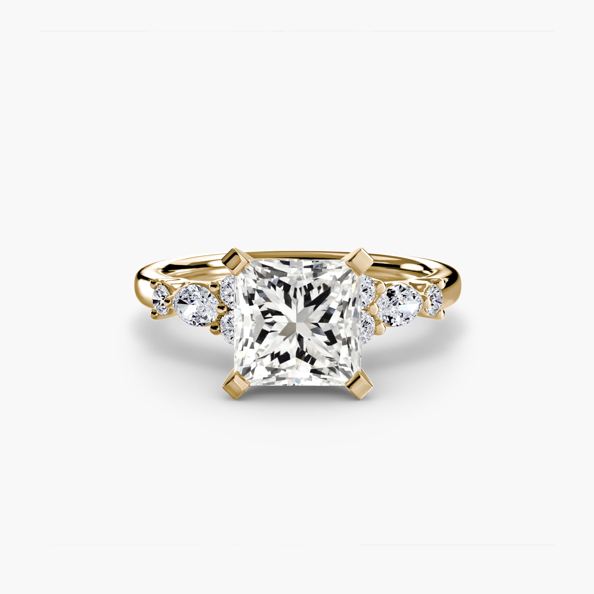 Athens Floral Accent Solitaire