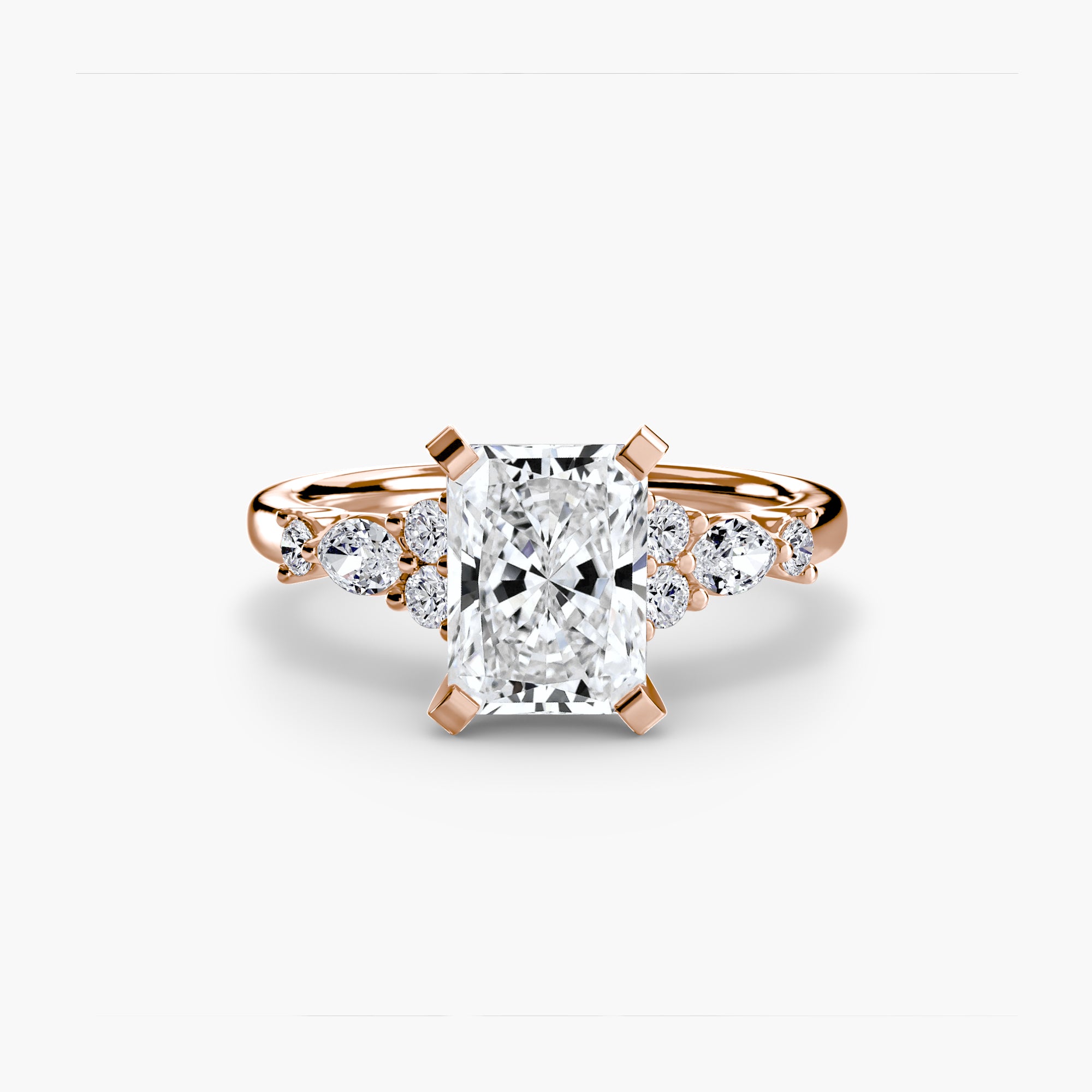Athens Floral Accent Solitaire