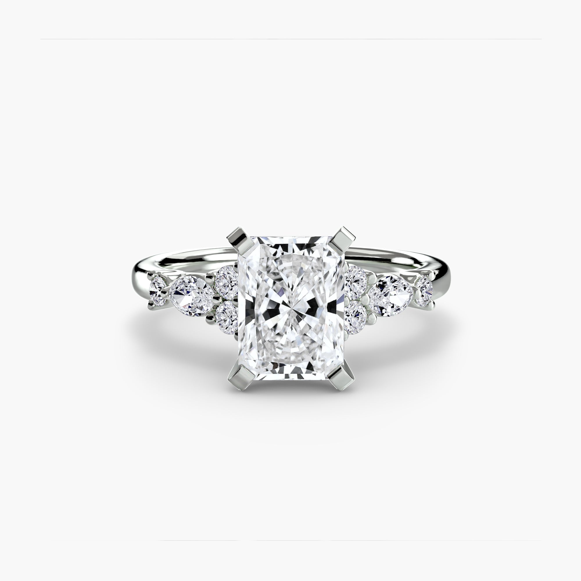 Athens Floral Accent Solitaire
