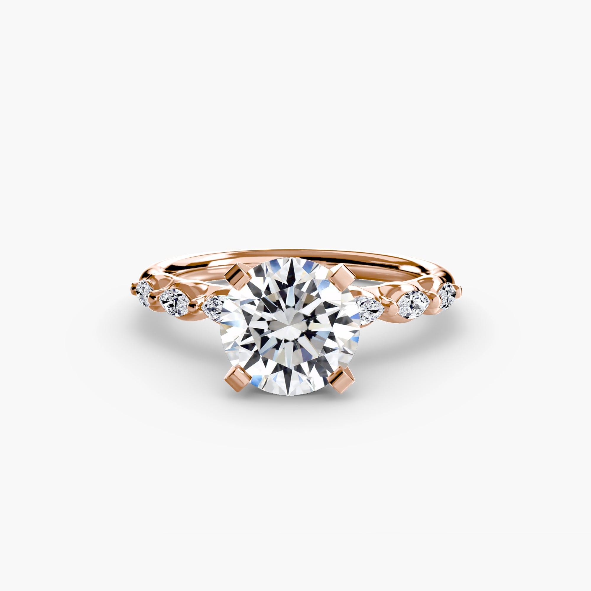 Athens Floral Accent Solitaire