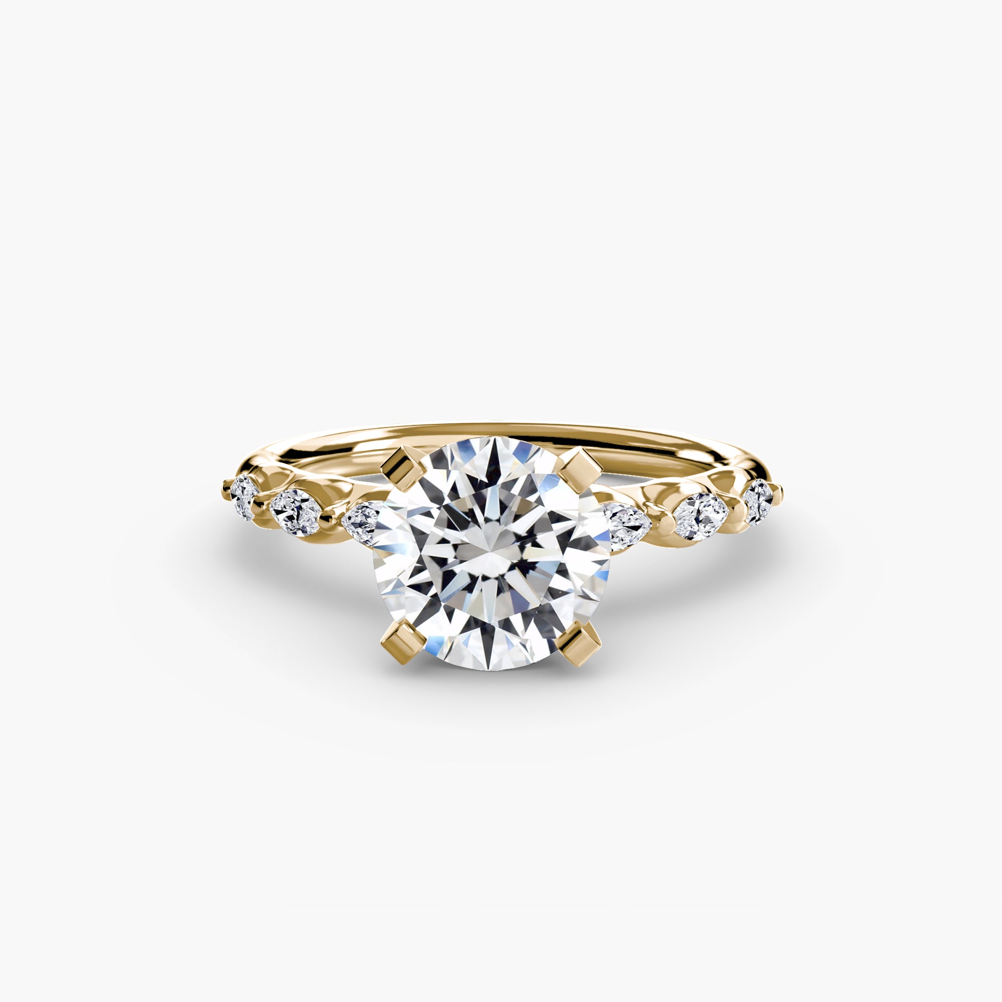 Athens Floral Accent Solitaire