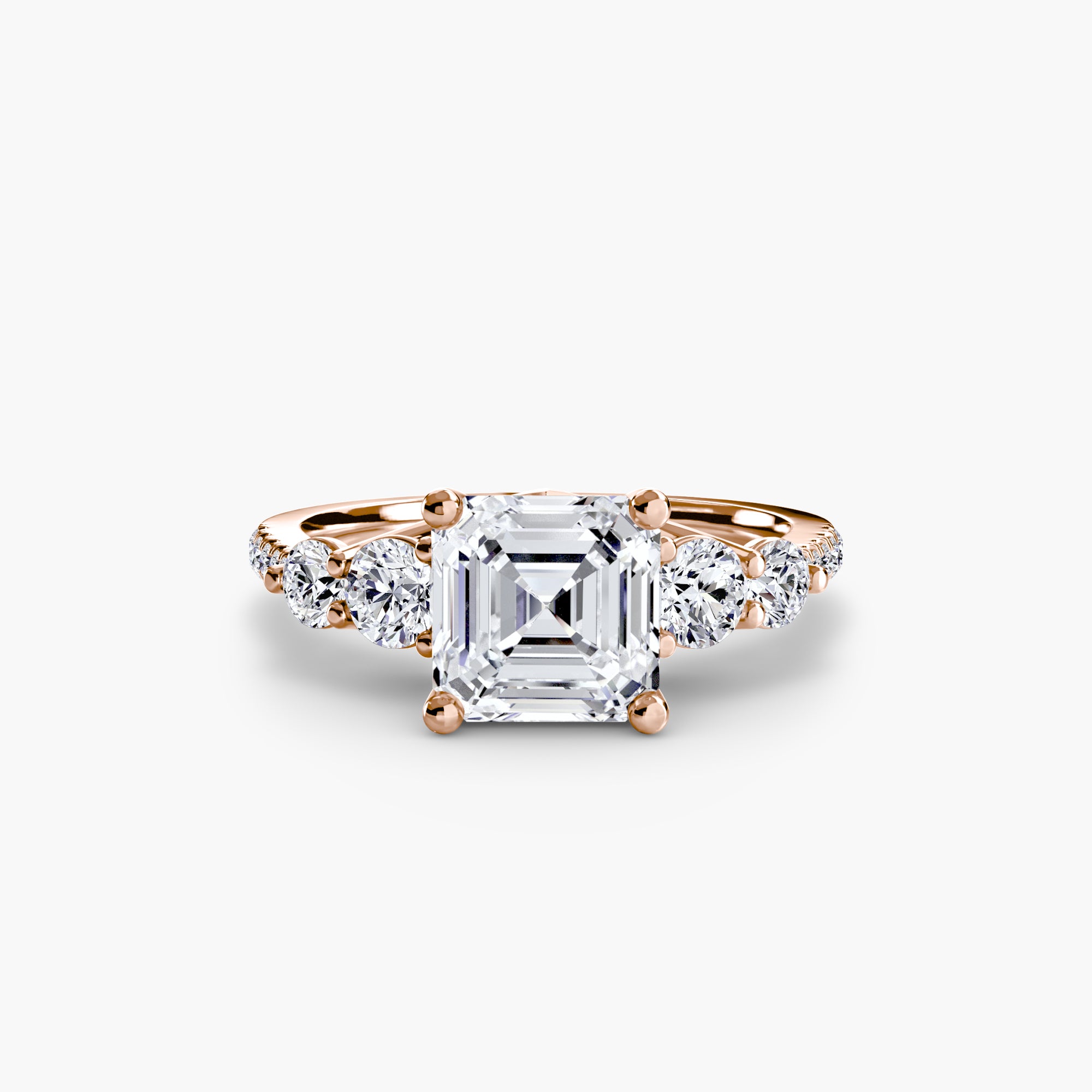 Terraza 5-Stone Ring with Pavé Band