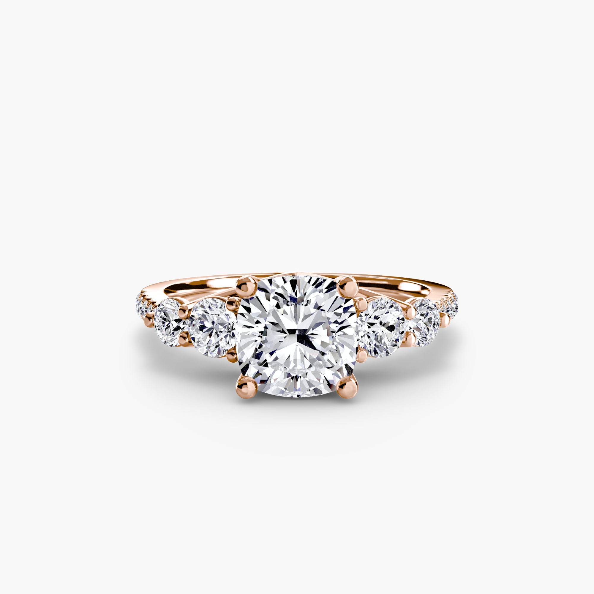 Terraza 5-Stone Ring with Pavé Band