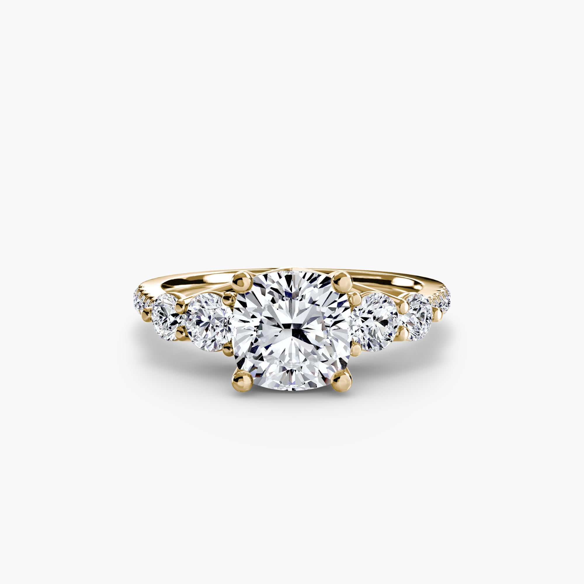 Terraza 5-Stone Ring with Pavé Band