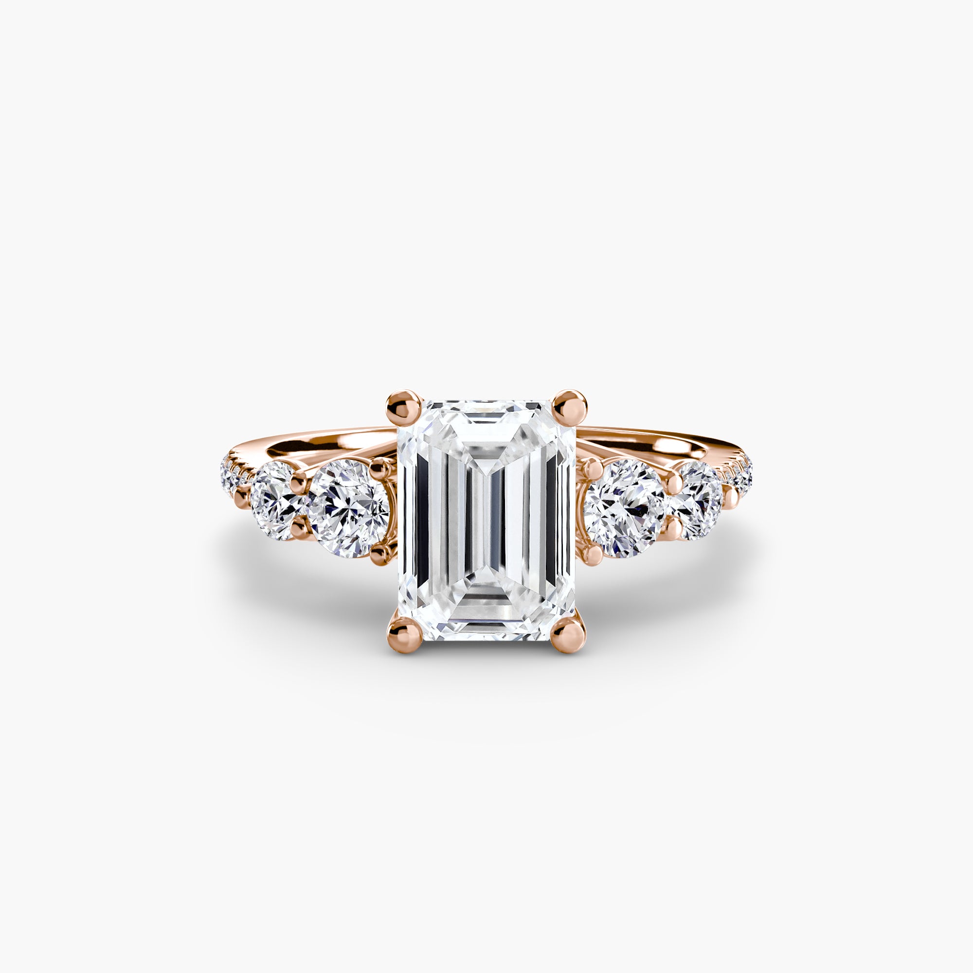 Terraza 5-Stone Ring with Pavé Band