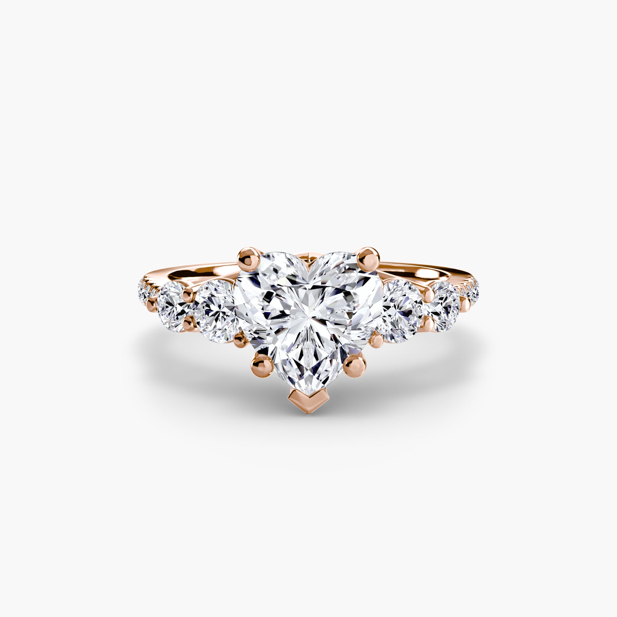 Terraza 5-Stone Ring with Pavé Band