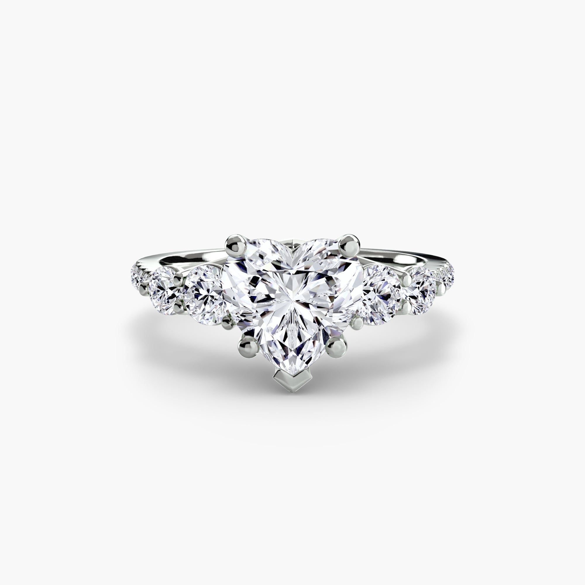 Terraza 5-Stone Ring with Pavé Band